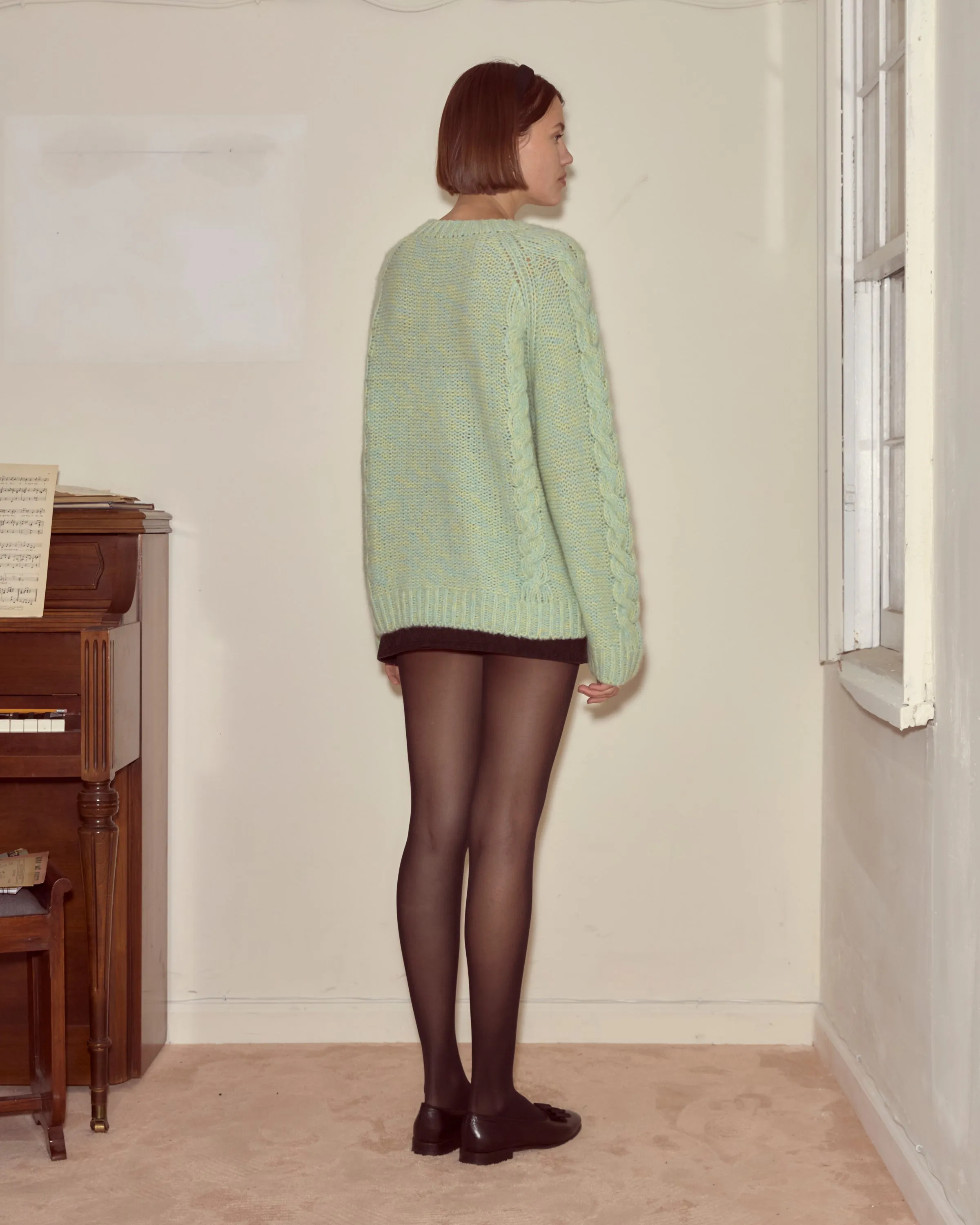 Eiderdown Sweater - Seafoam sold by BODE product image thumbnail 3