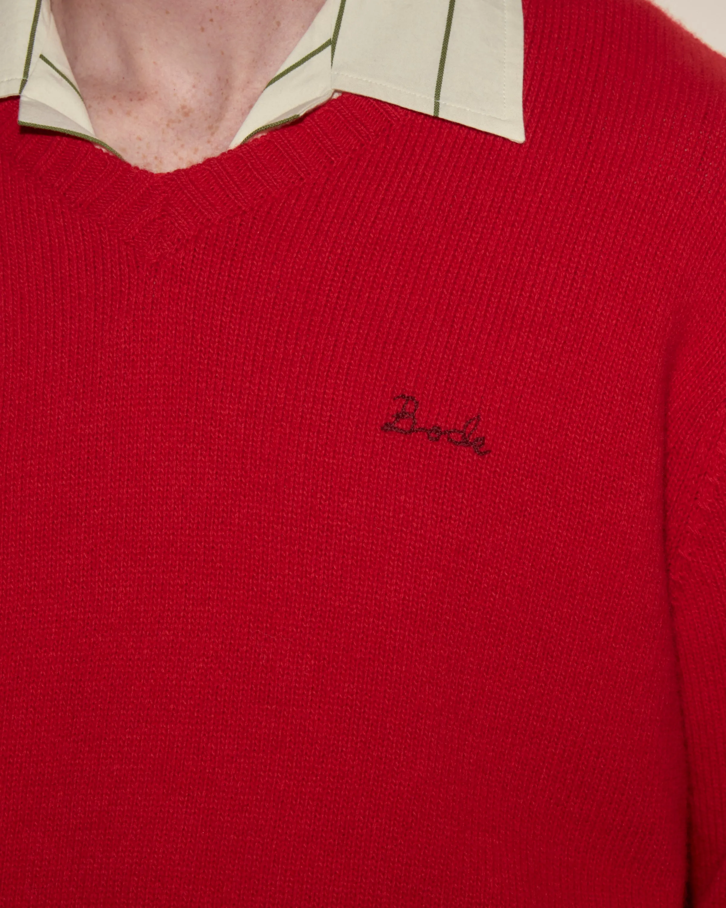 Currant Sweater - Red sold by BODE product image thumbnail 3