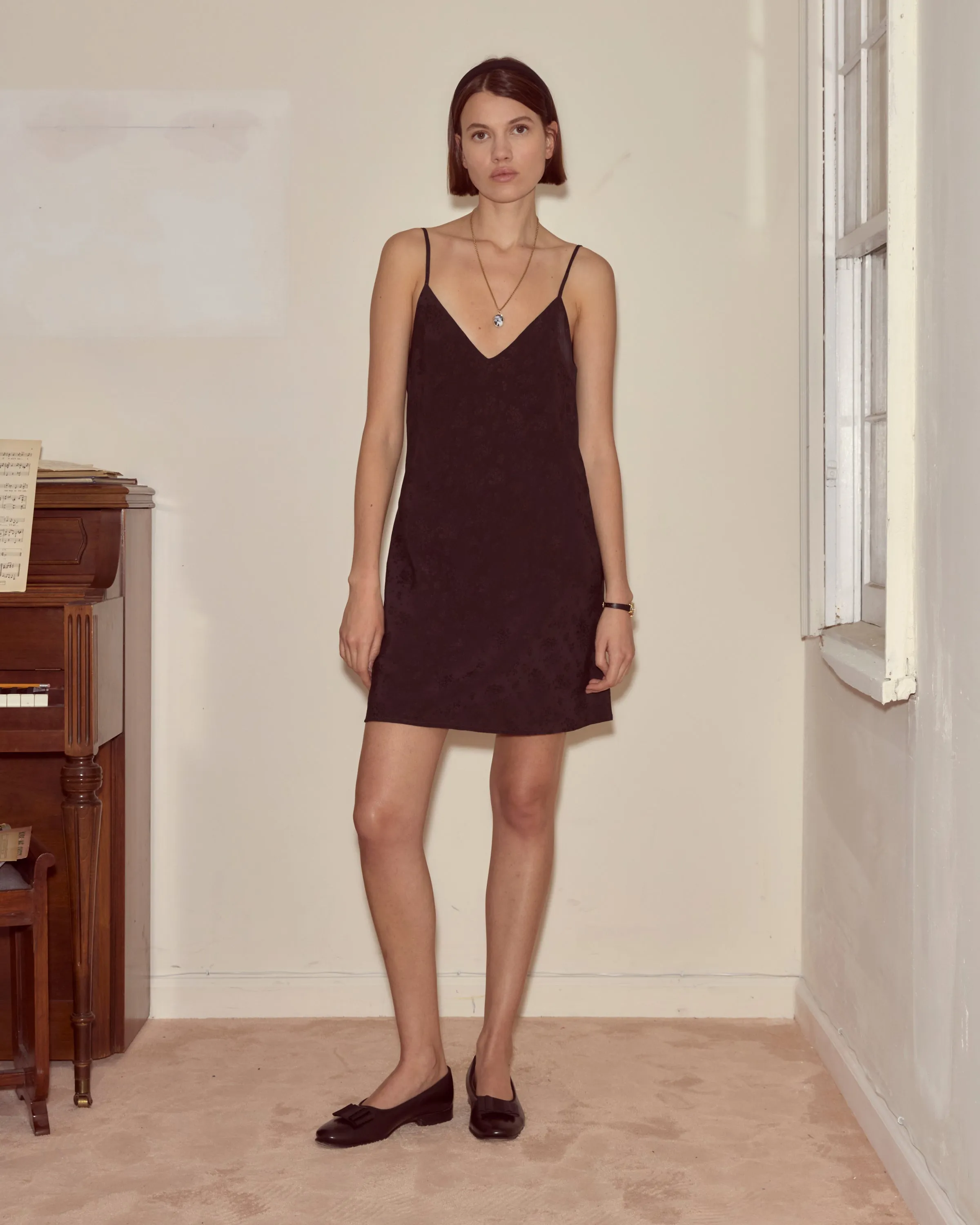 Moonflower Jacquard Short Slip sold by BODE