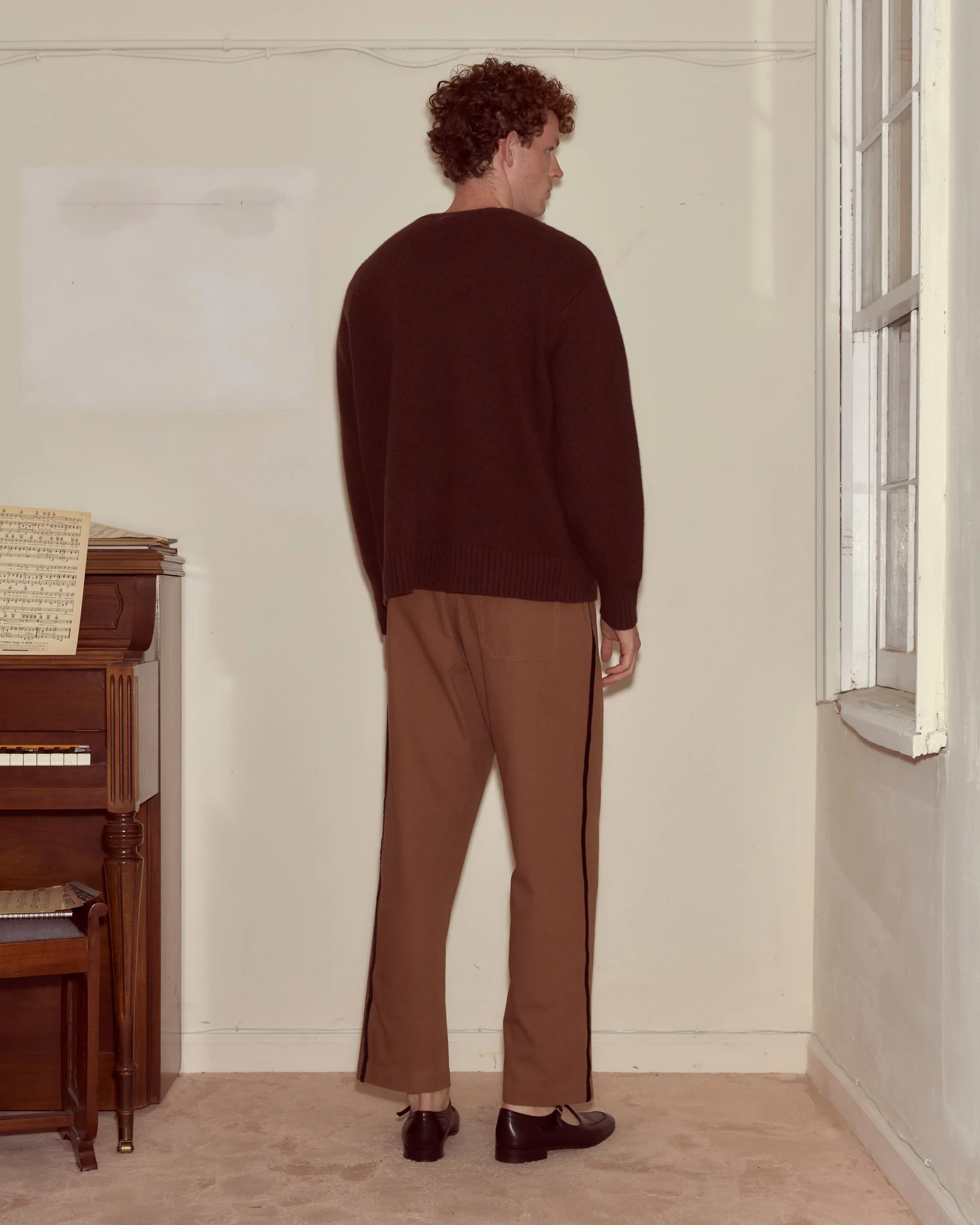Currant Sweater - Dark Brown sold by BODE product image thumbnail 3