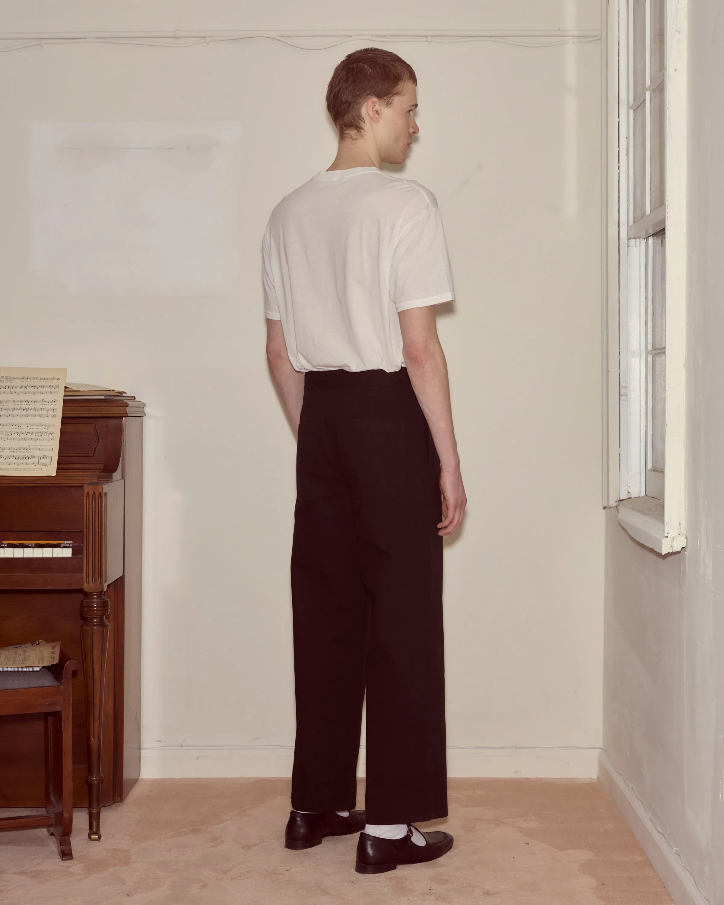 Wide Leg Snap Trousers - Black sold by BODE product image thumbnail 3