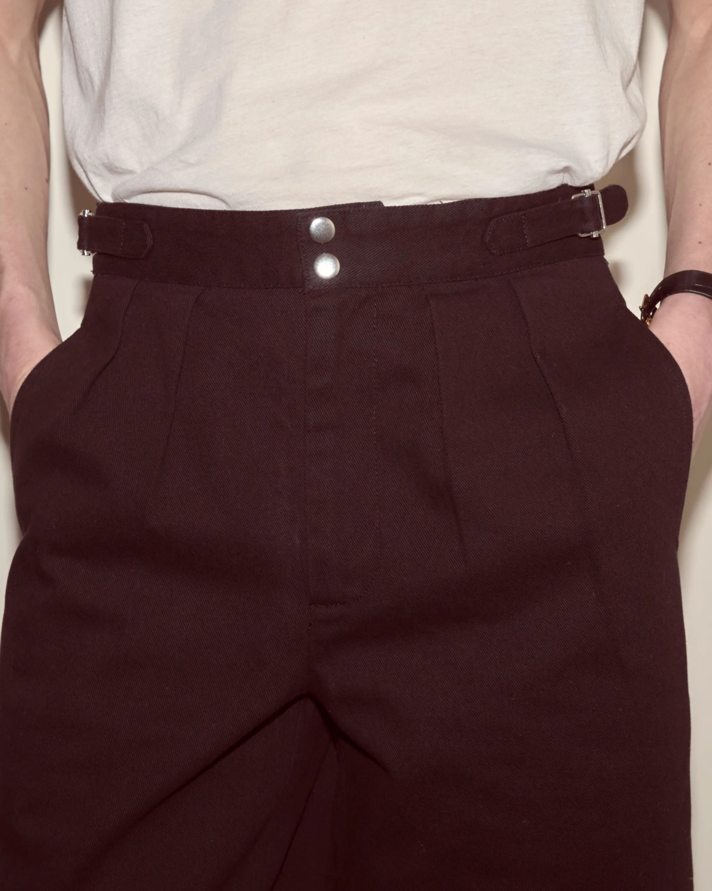 Wide Leg Snap Trousers - Black sold by BODE product image thumbnail 2