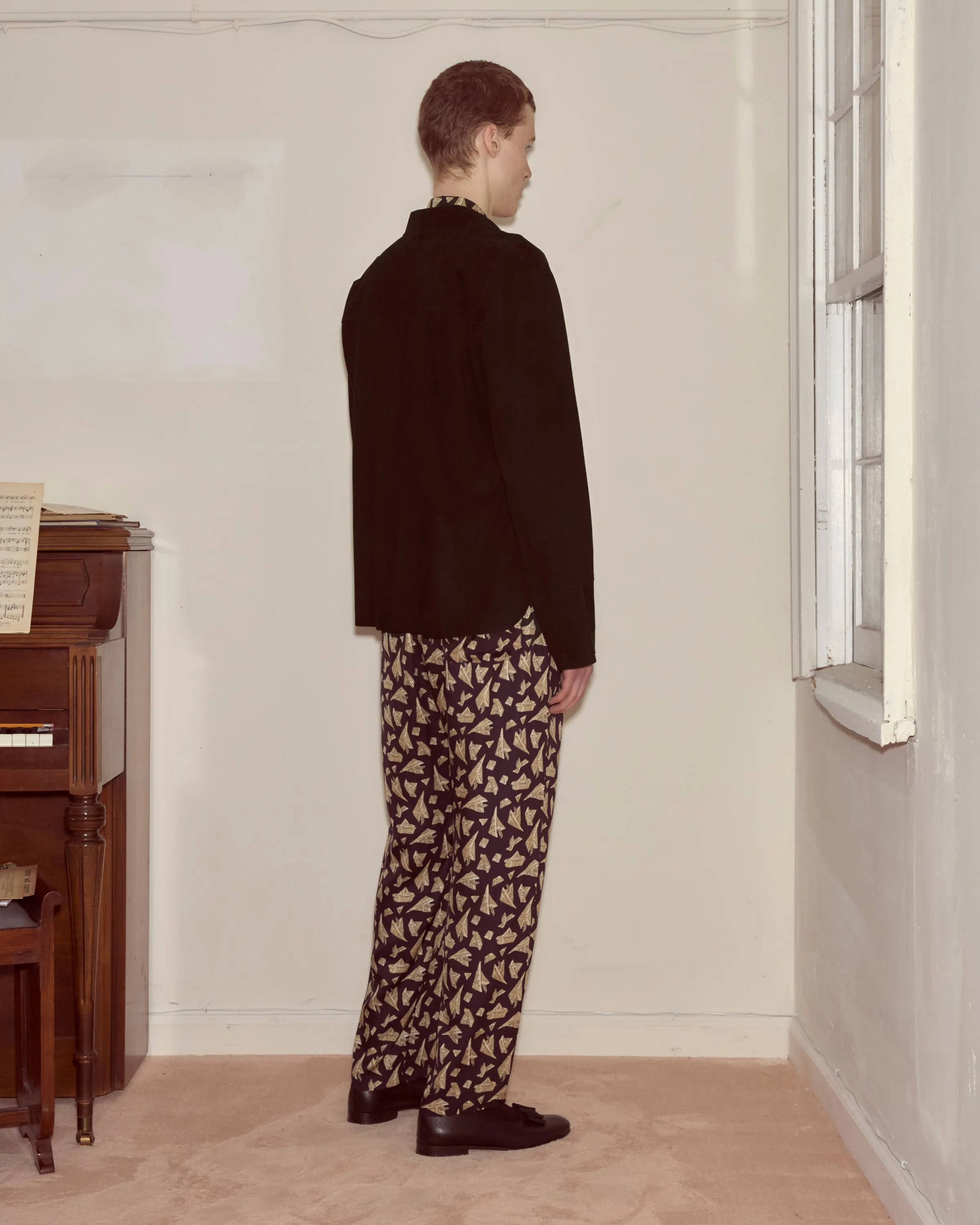 Suede Overshirt - Black sold by BODE product image thumbnail 3