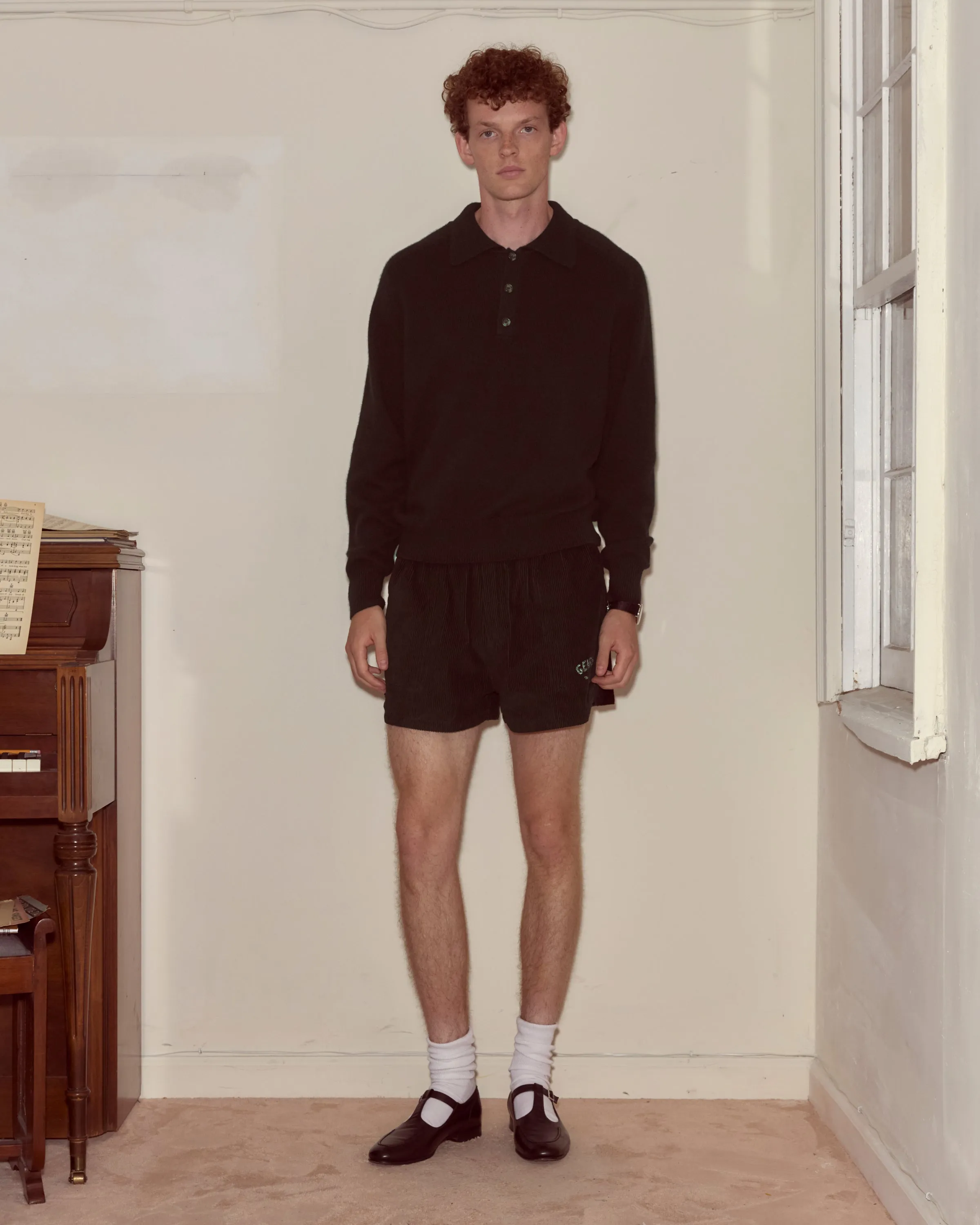 Cashmere Polo - Black sold by BODE product image thumbnail 2