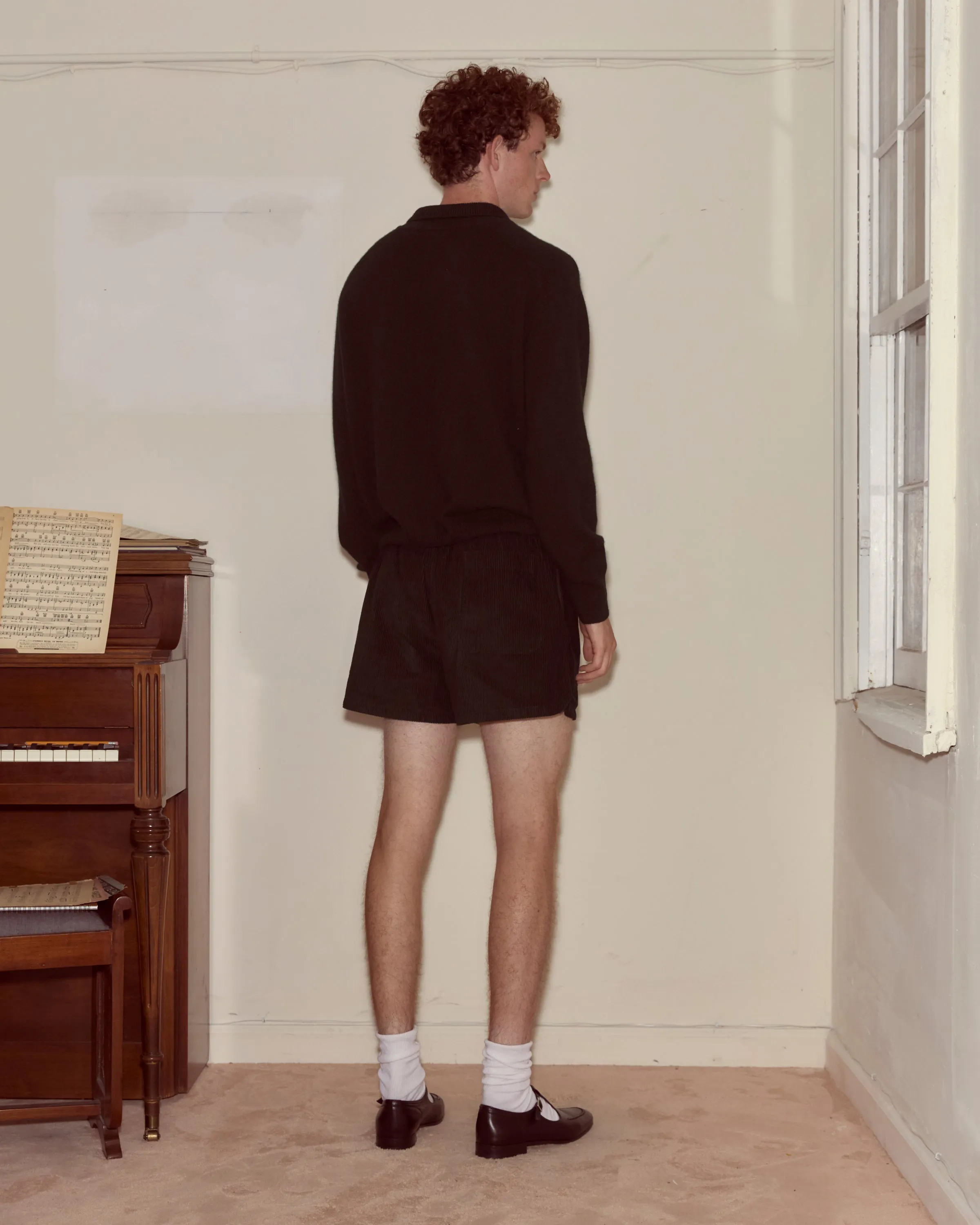 Cashmere Polo - Black sold by BODE product image thumbnail 3