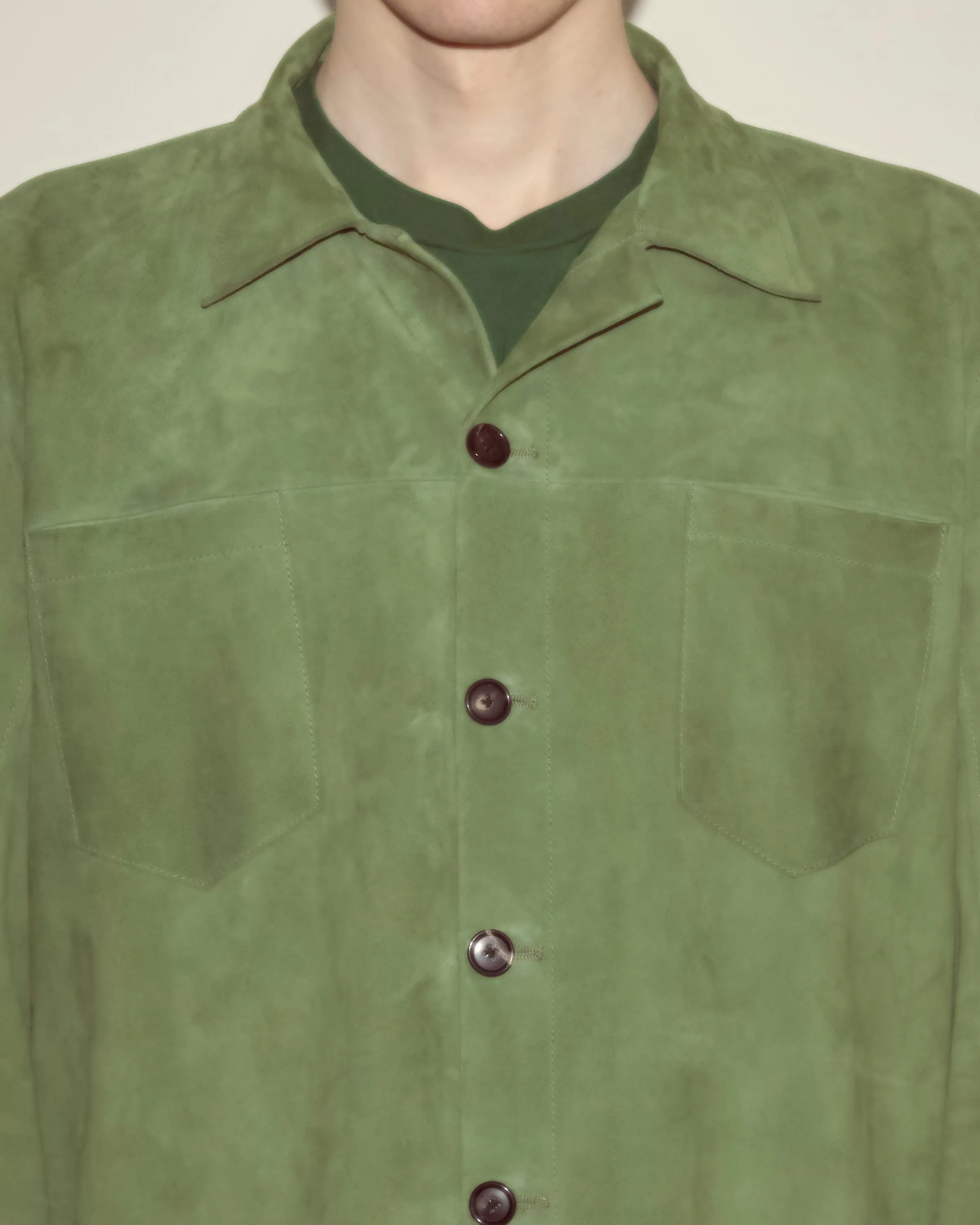 Suede Overshirt - Green sold by BODE product image thumbnail 2