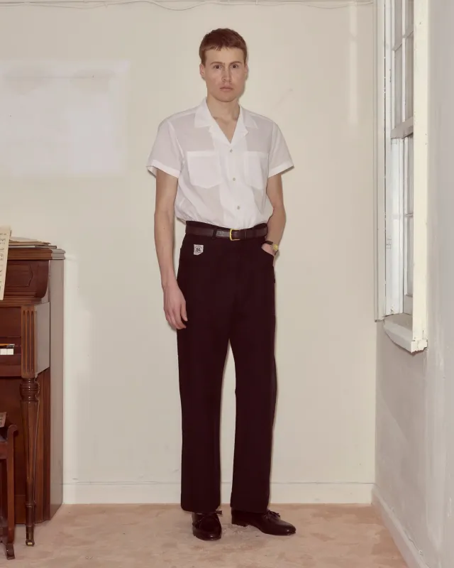 Embroidered Denim Knolly Brook Trousers - Black sold by BODE