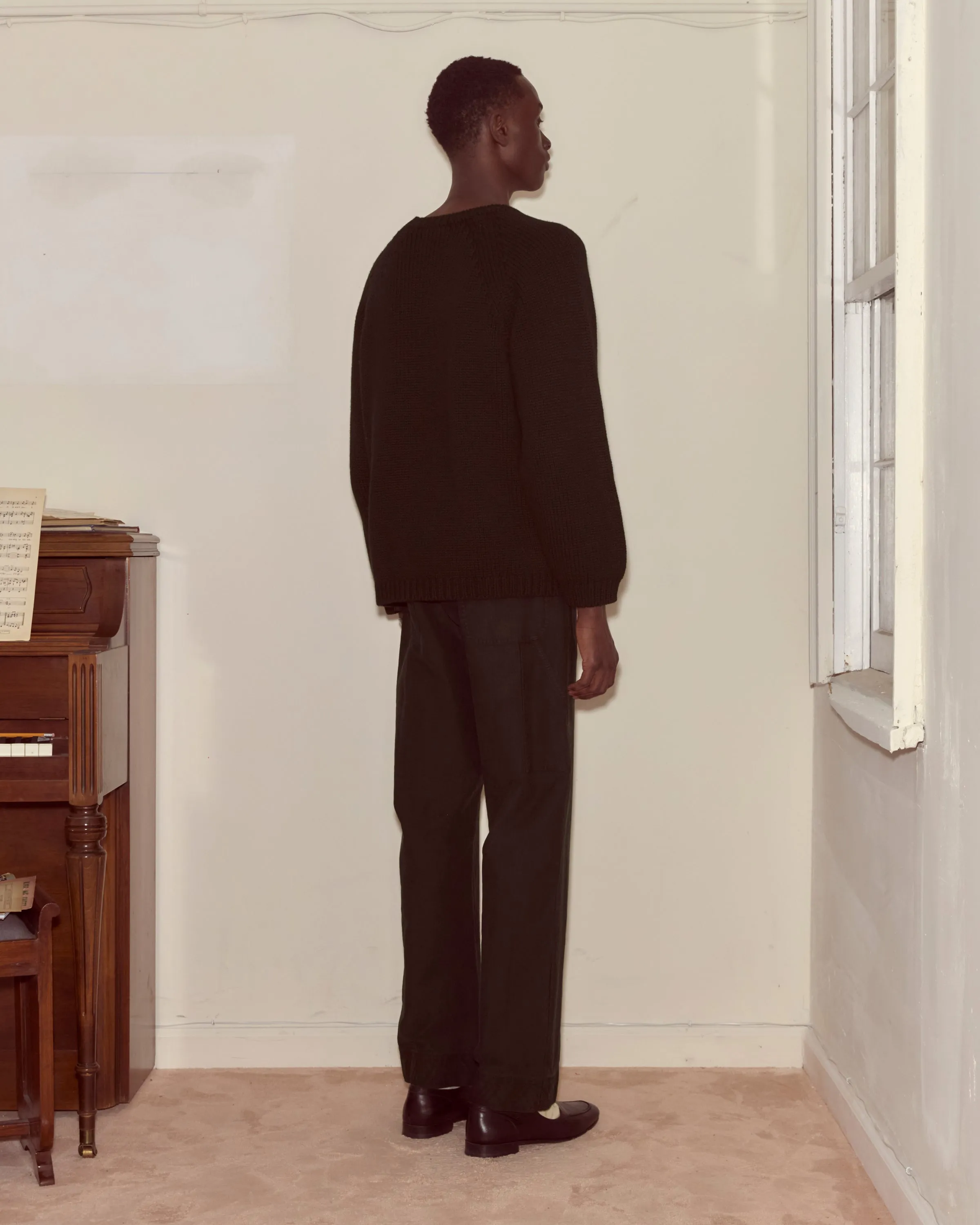 Cashmere Crewneck - Black sold by BODE product image thumbnail 3