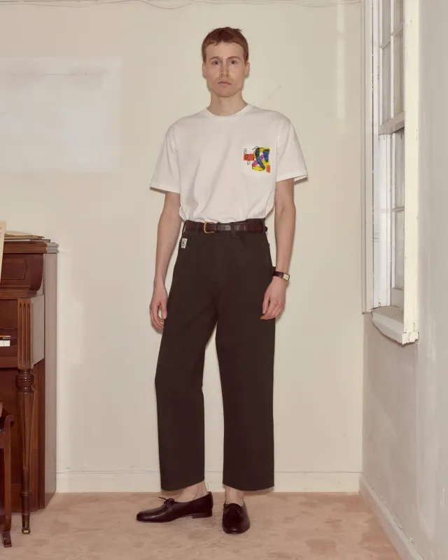 Twill Knolly Brook Trousers - Dark Green made by BODE