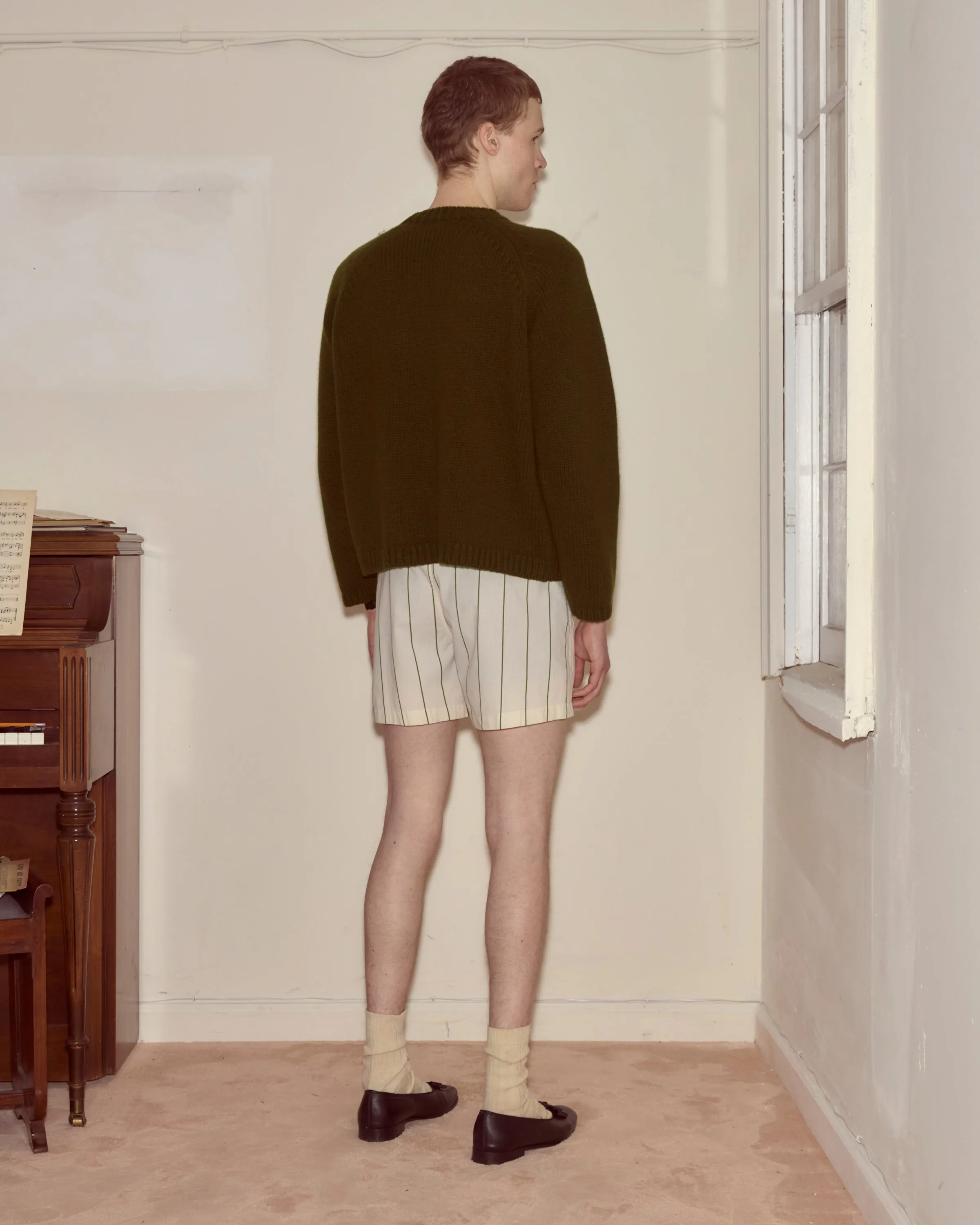 Cashmere Crewneck - Hemlock sold by BODE product image thumbnail 3