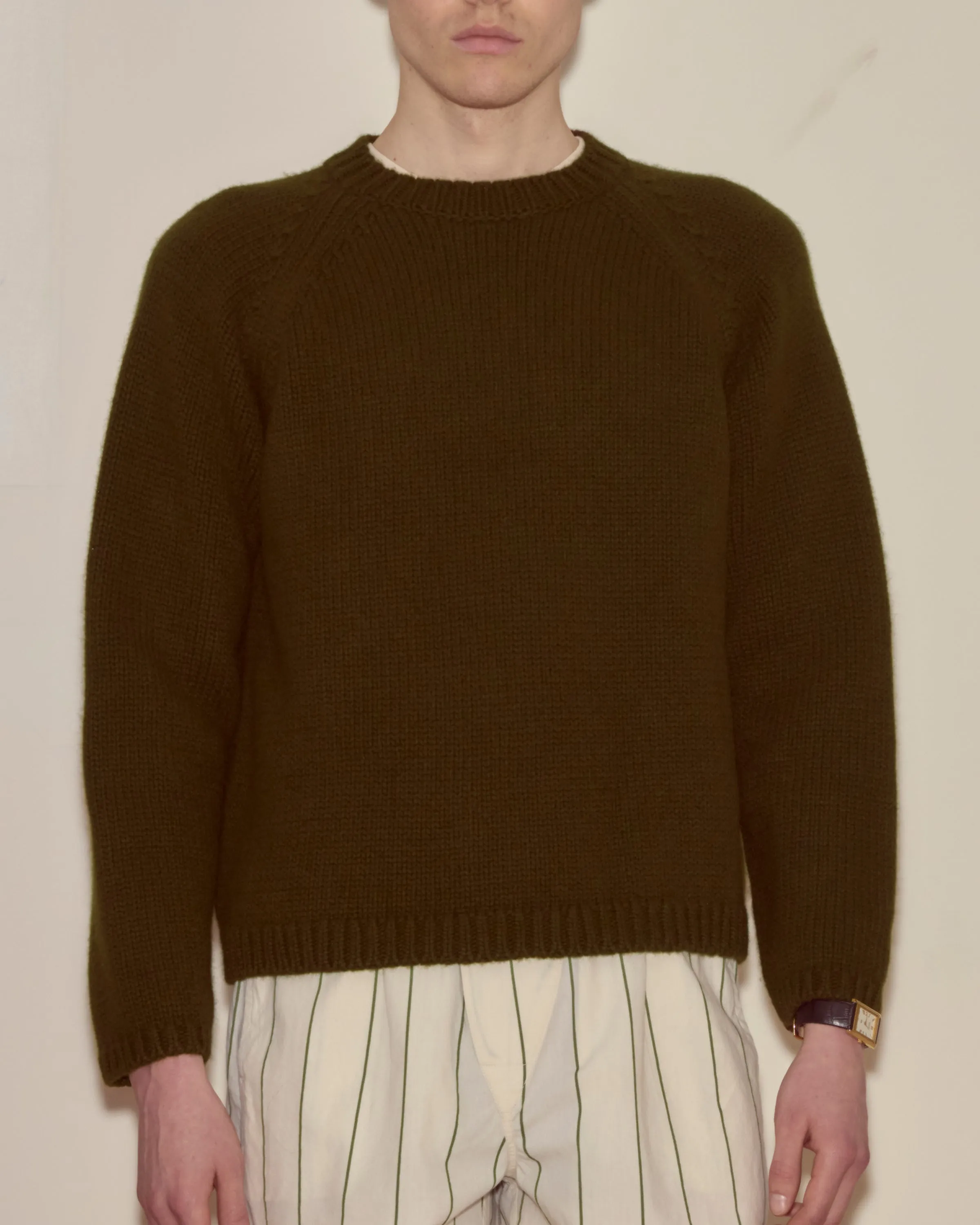 Cashmere Crewneck - Hemlock sold by BODE product image thumbnail 2