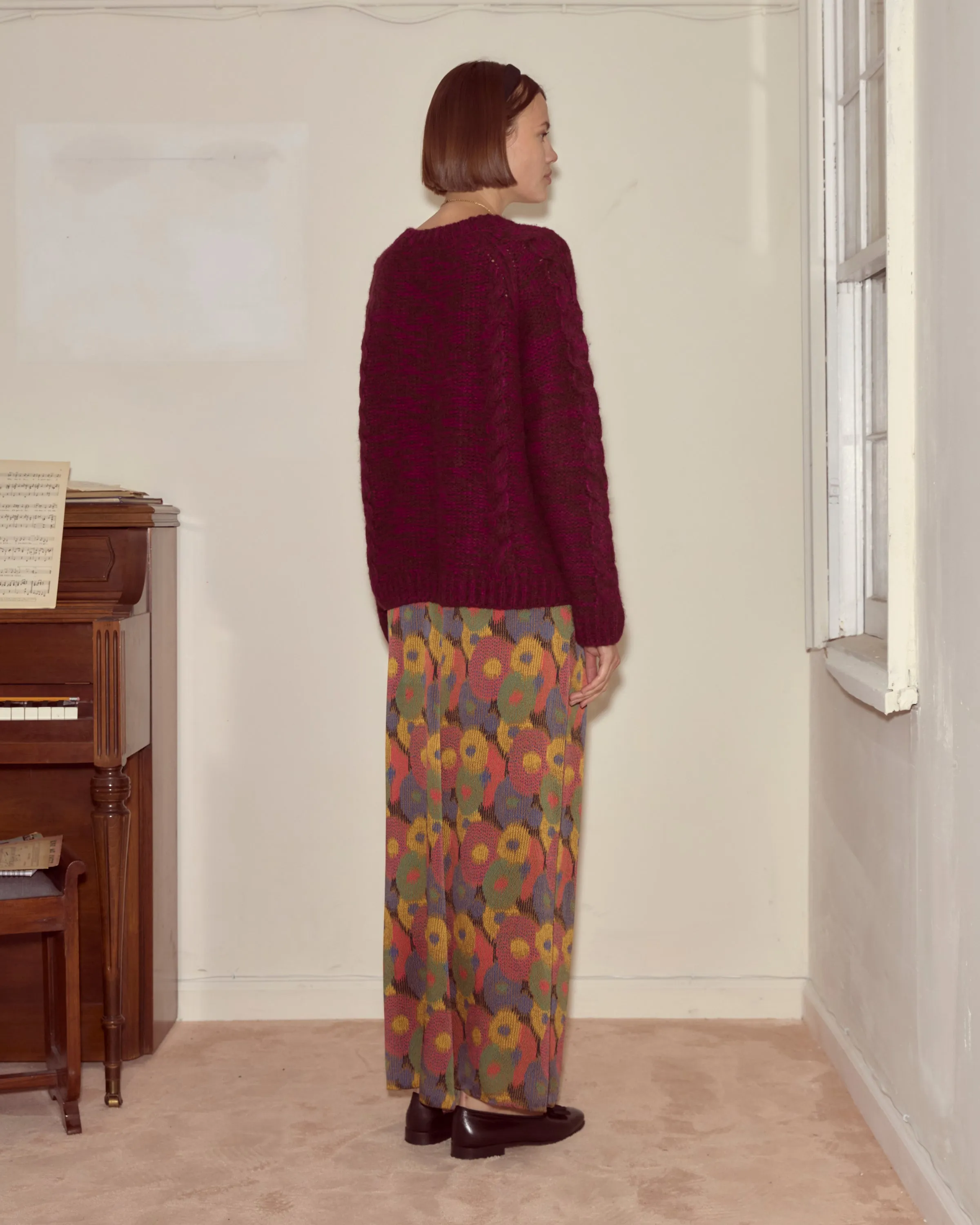 Eiderdown Sweater - Maroon sold by BODE product image thumbnail 3