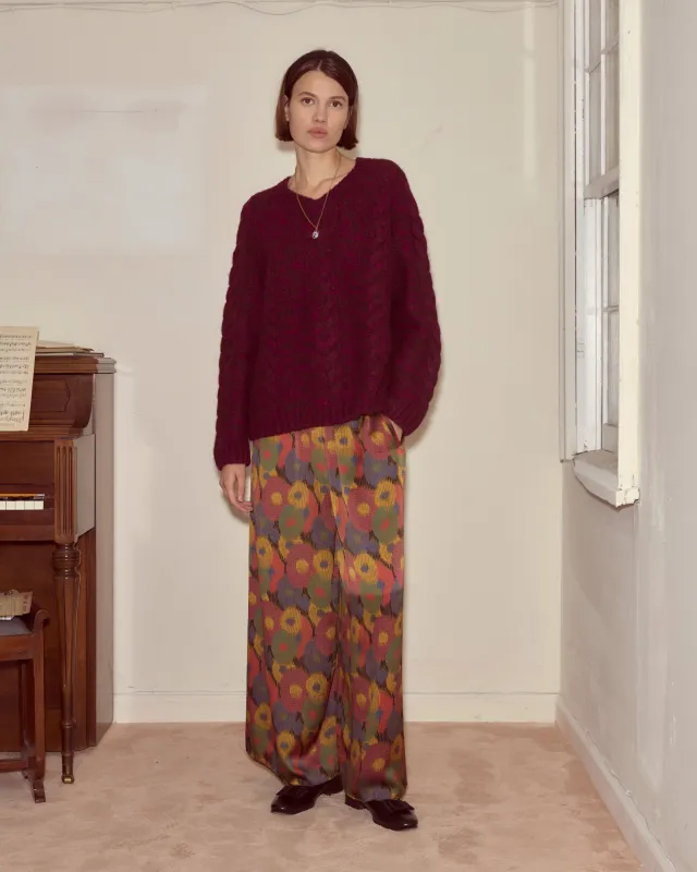 Eiderdown Sweater - Maroon sold by BODE