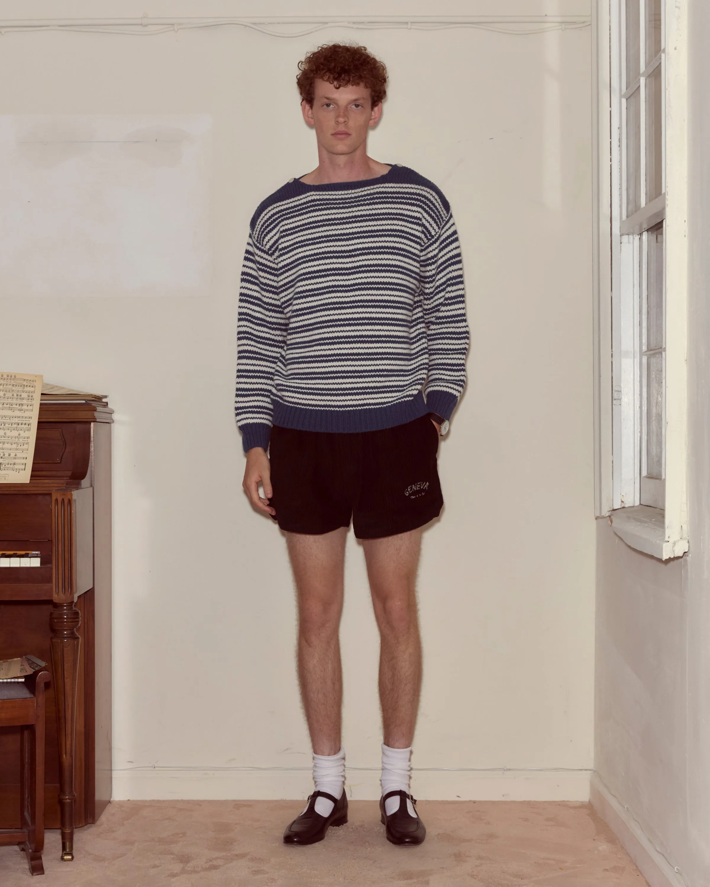 Peter Stripe Sweater sold by BODE