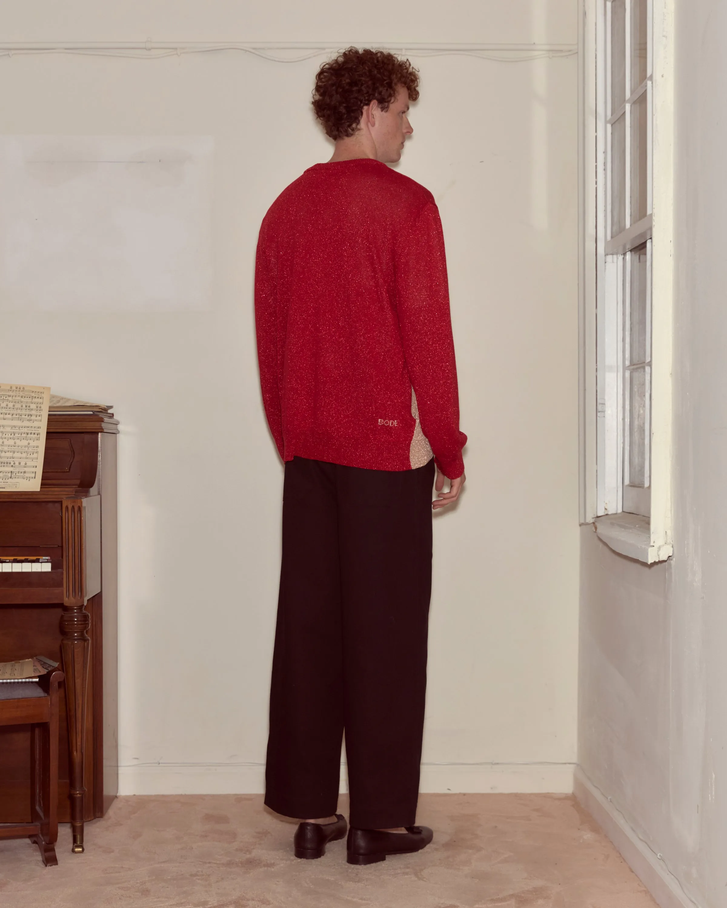 Lamé Hearts Cardigan sold by BODE product image thumbnail 4