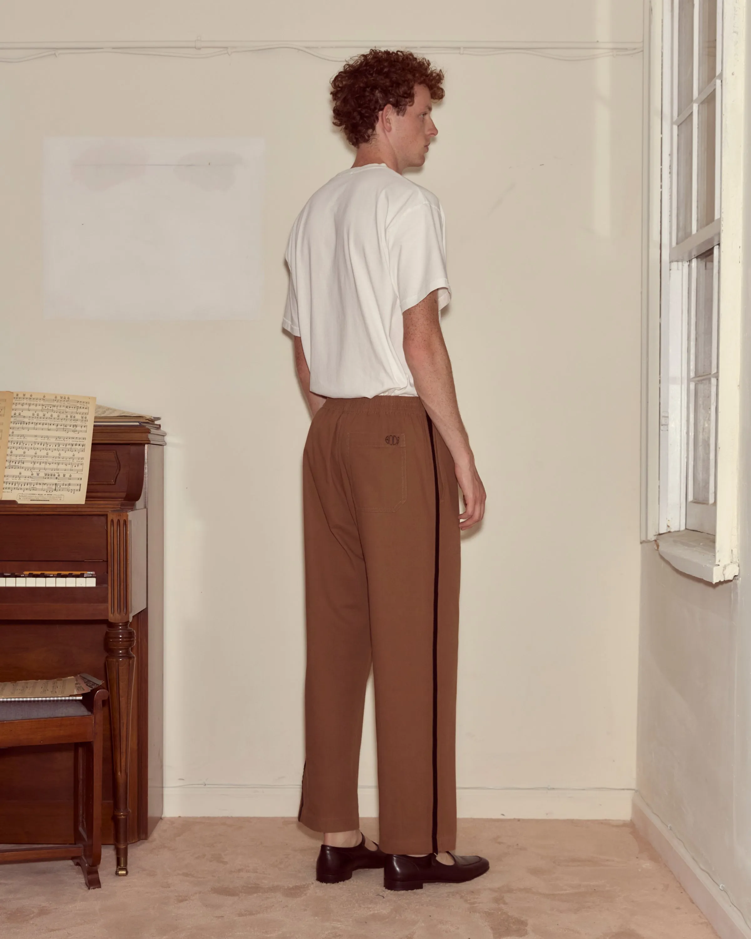 Twill Track Pants - Brown sold by BODE product image thumbnail 3