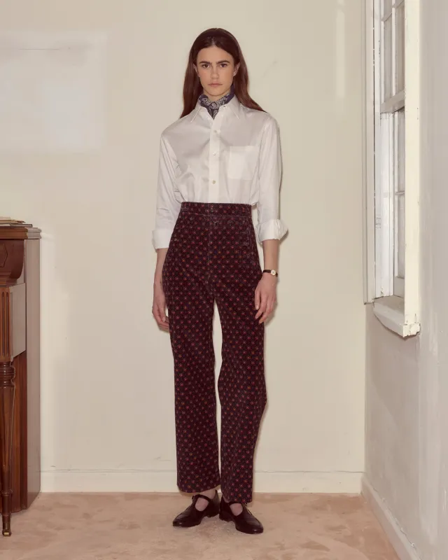 McAllister Corduroy Sailor Trousers made by BODE