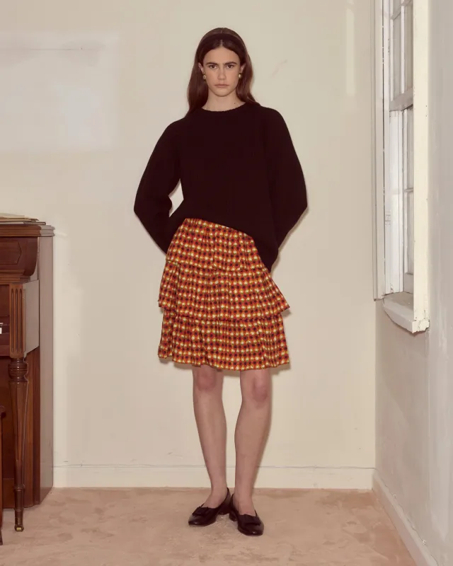 Orana Ruffle Skirt sold by BODE