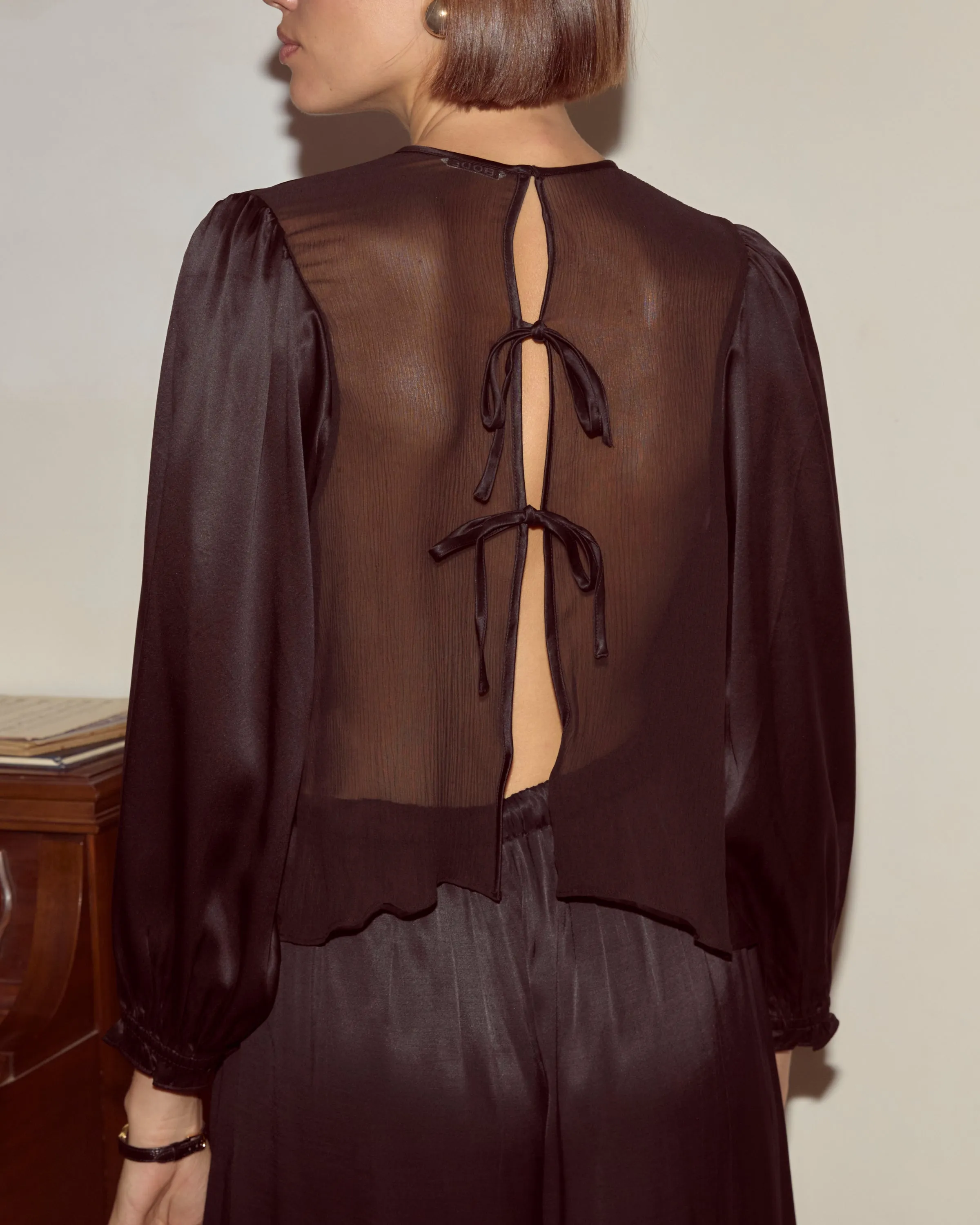 Belle Blouse - Black sold by BODE product image thumbnail 4
