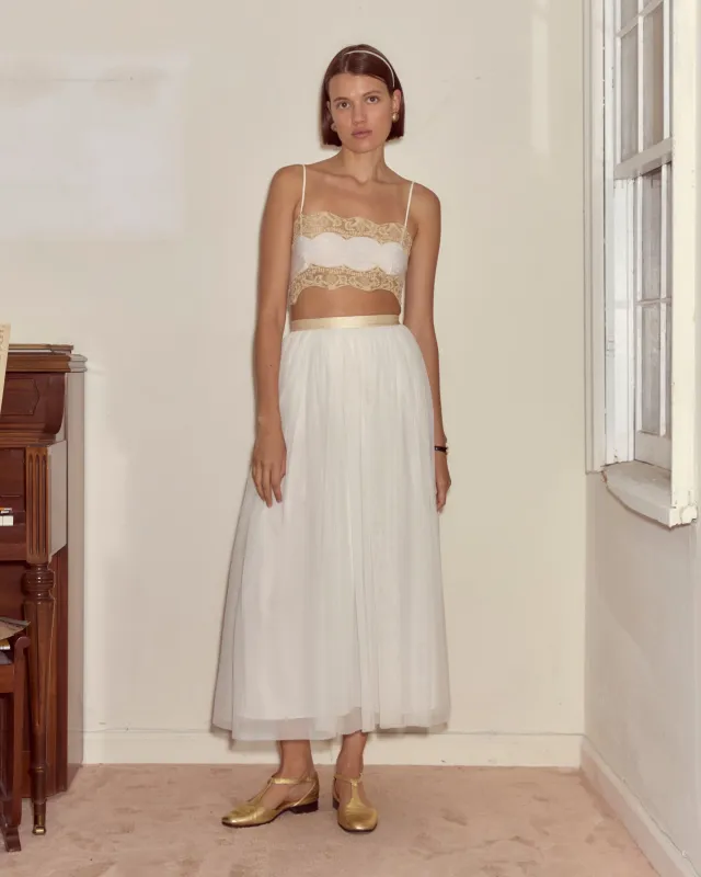 Trousseau Lace Bra sold by BODE