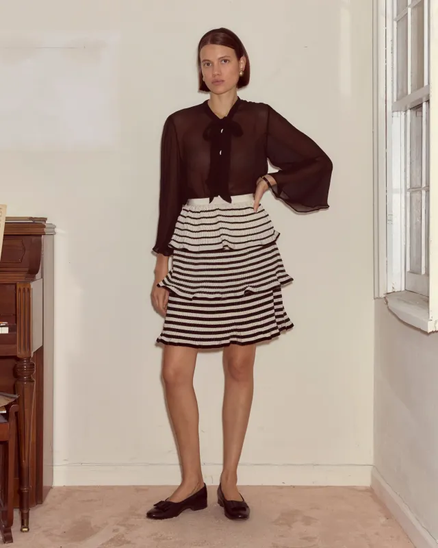 Velvet Bannister Skirt made by BODE