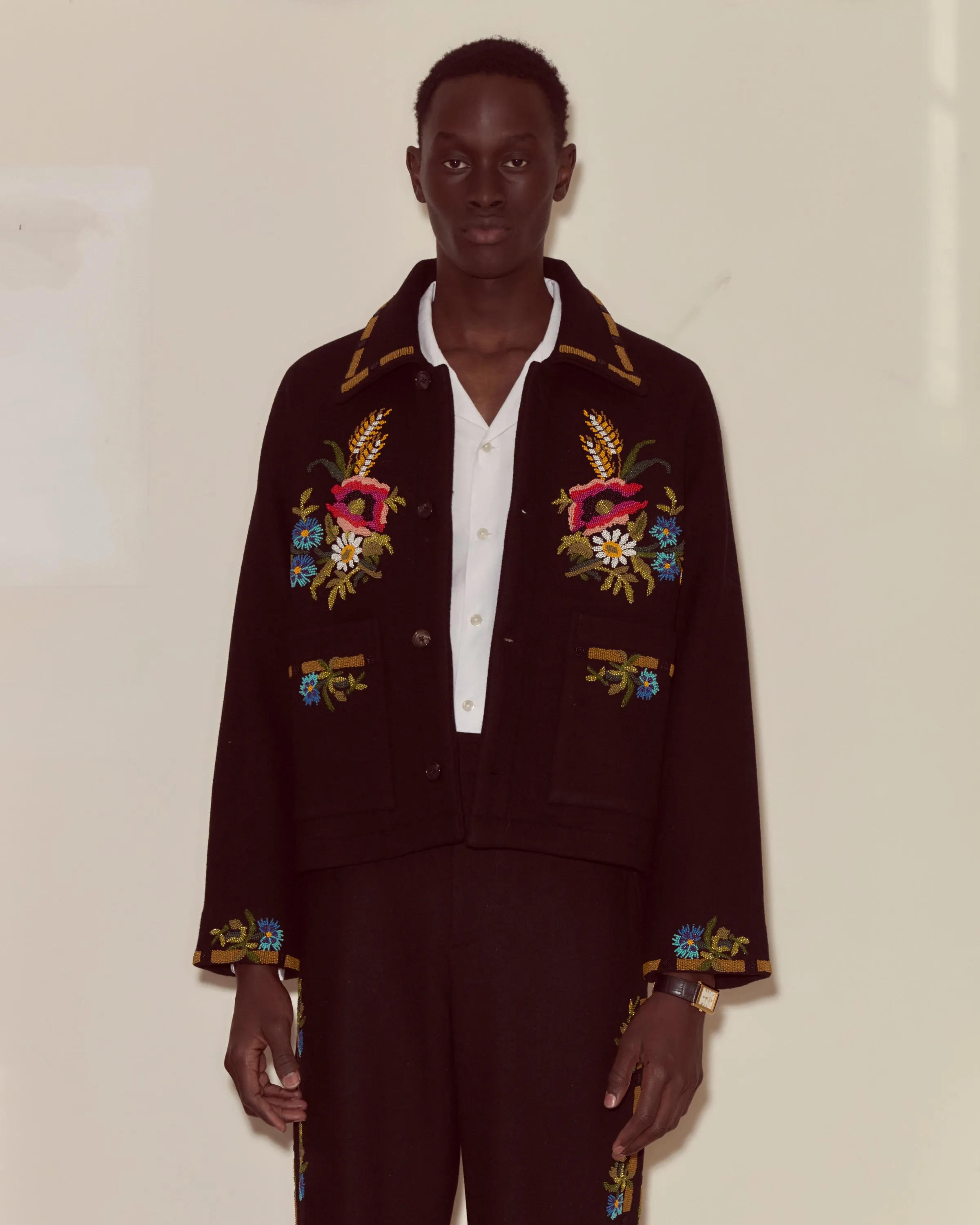 Beaded Aquitaine Jacket sold by BODE