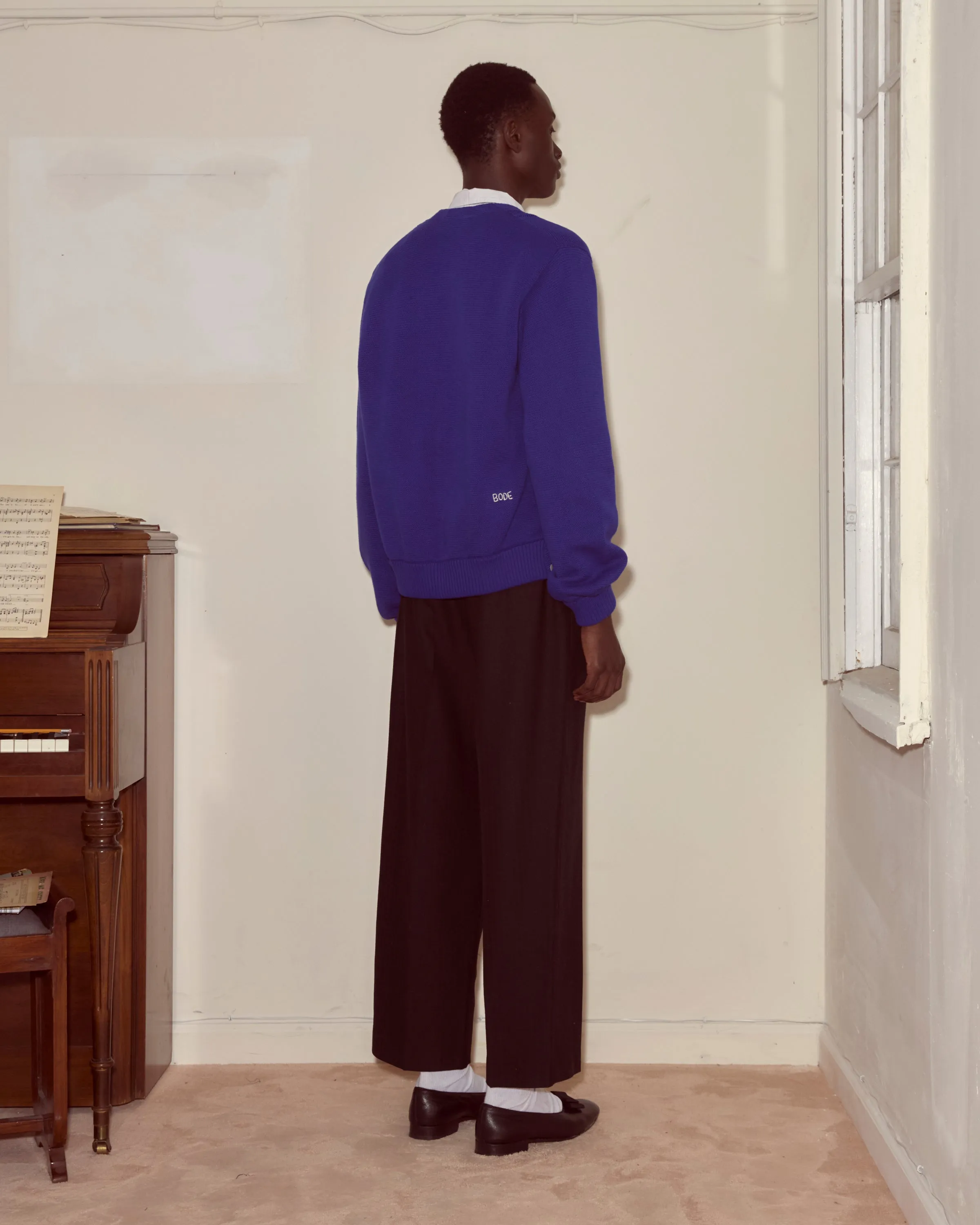 Double-Breasted Cardigan - Ultramarine sold by BODE product image thumbnail 3