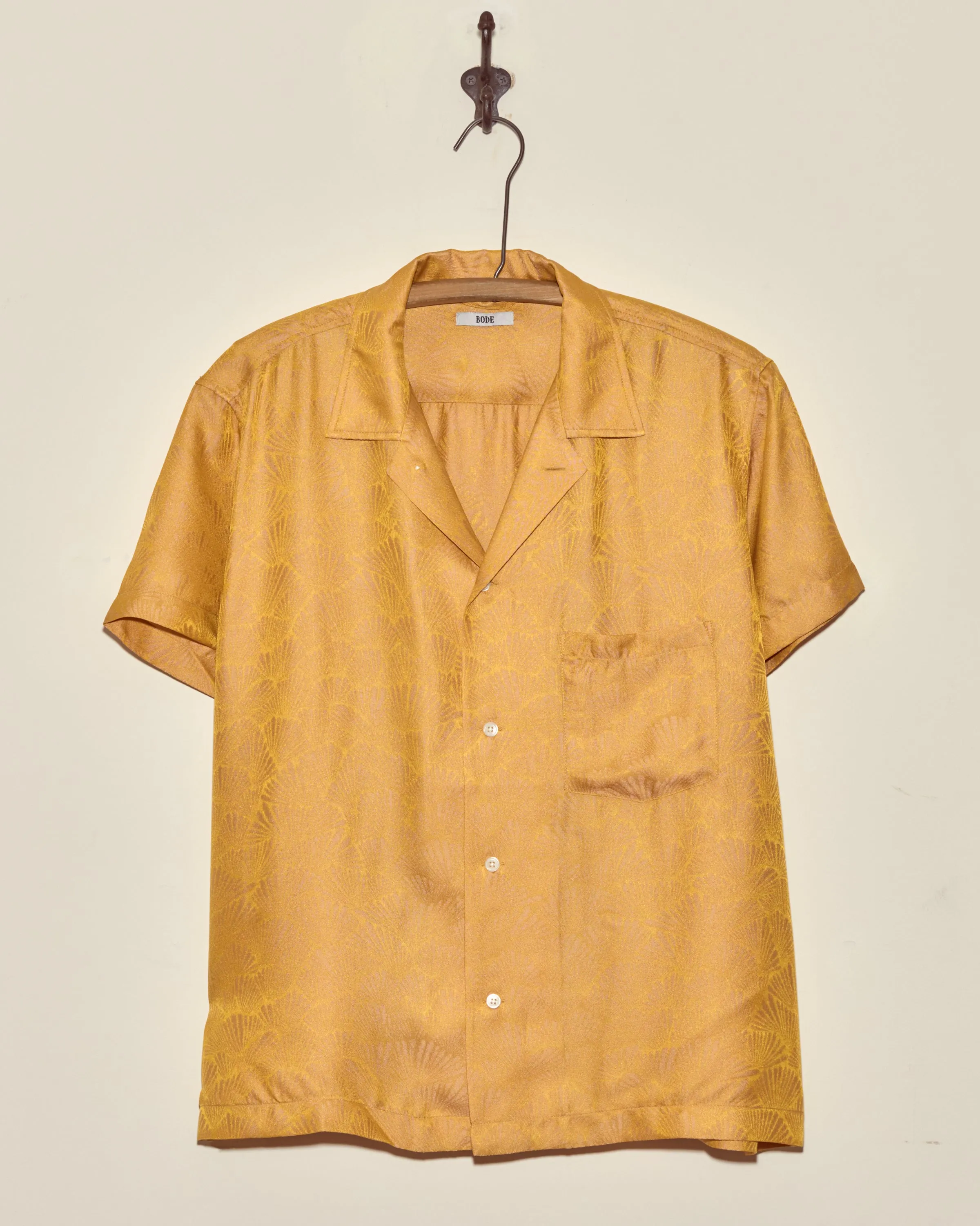 Golden Shell Short Sleeve Shirt - S sold by BODE
