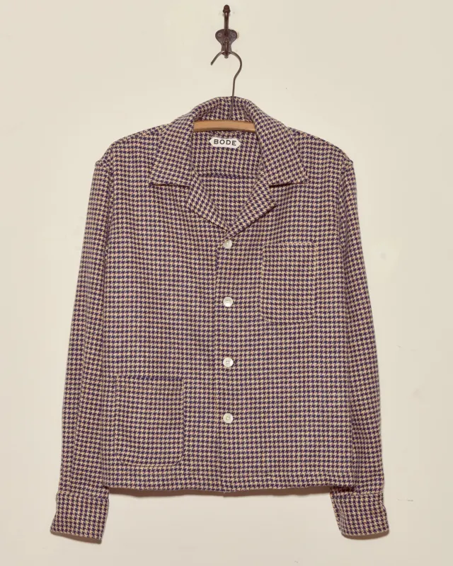 Confetti Houndstooth Overshirt - S/M sold by BODE