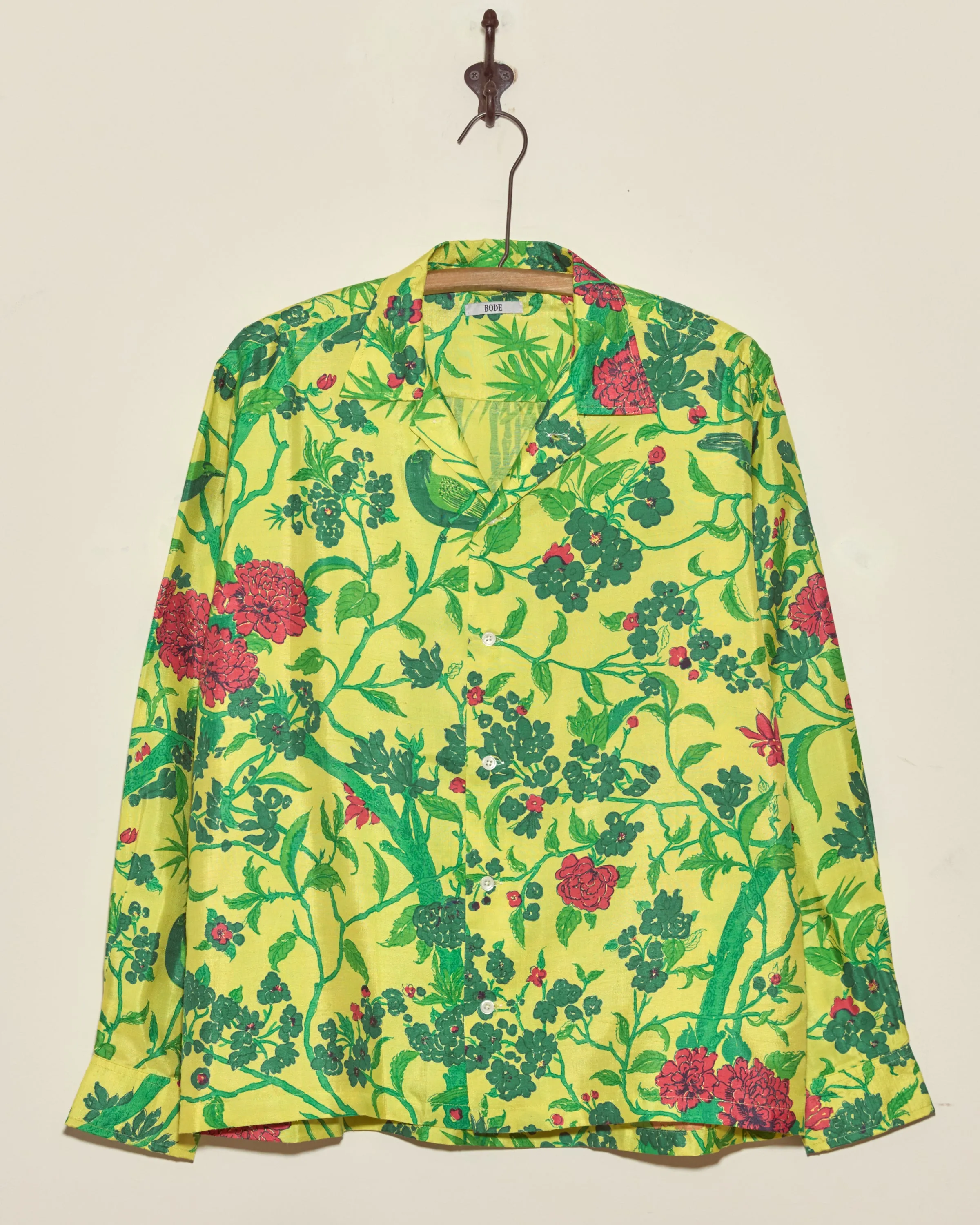 Chartreuse Jungle Shirt - M/L sold by BODE