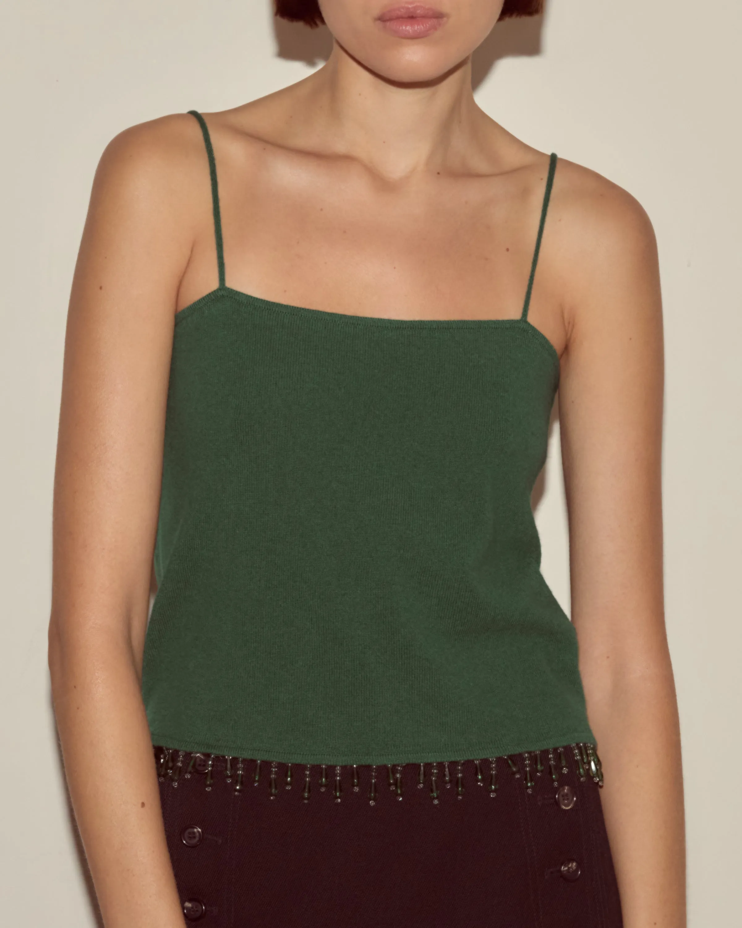 Lodge Tank - Dark Green sold by BODE