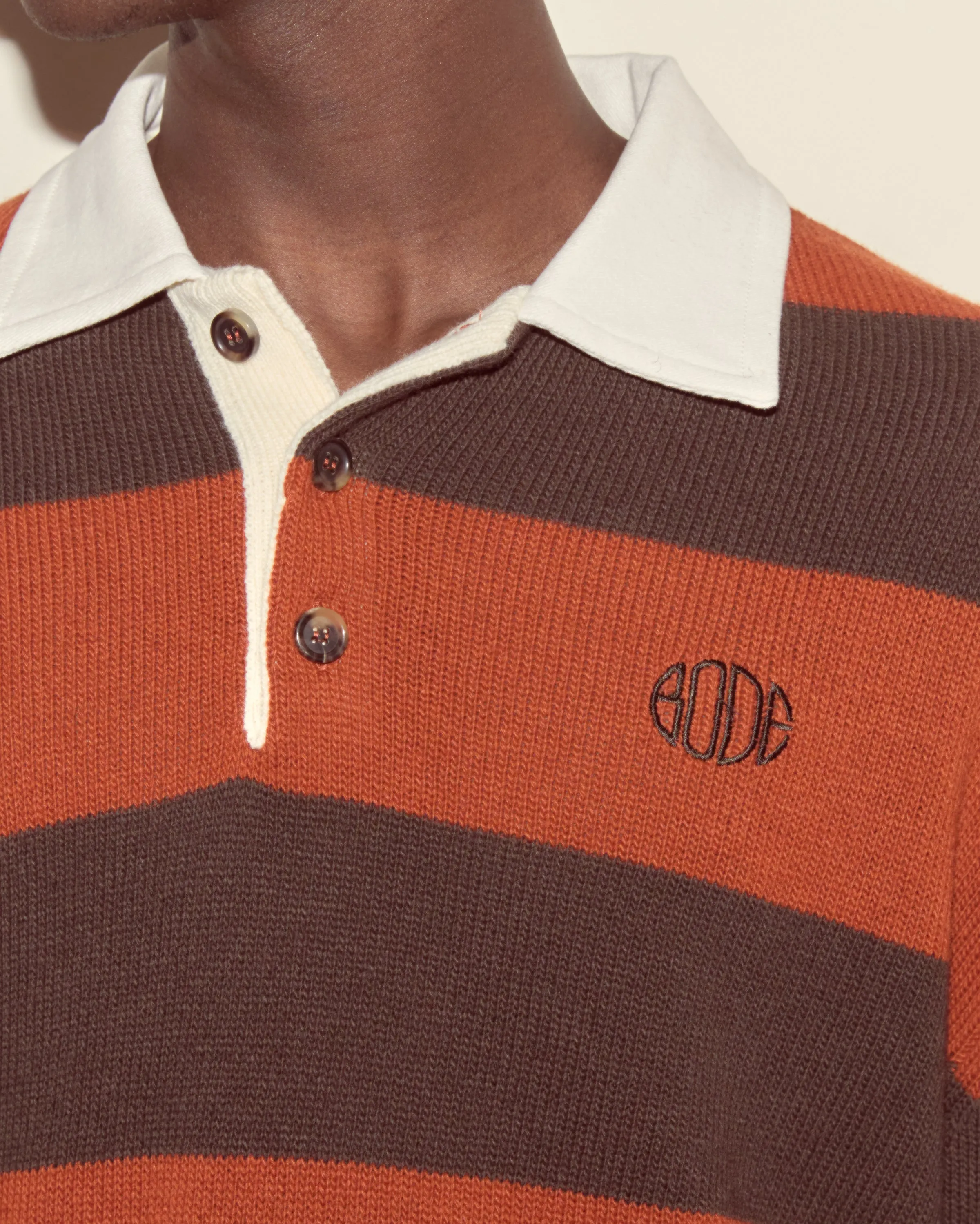 Pine Stripe Polo sold by BODE product image thumbnail 2