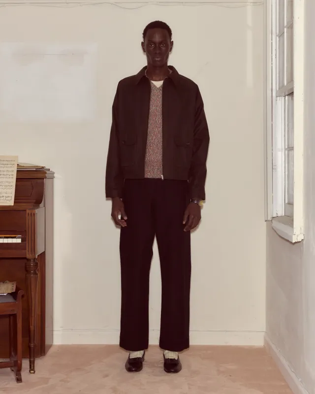 Waxed Coach's Jacket - Brown sold by BODE