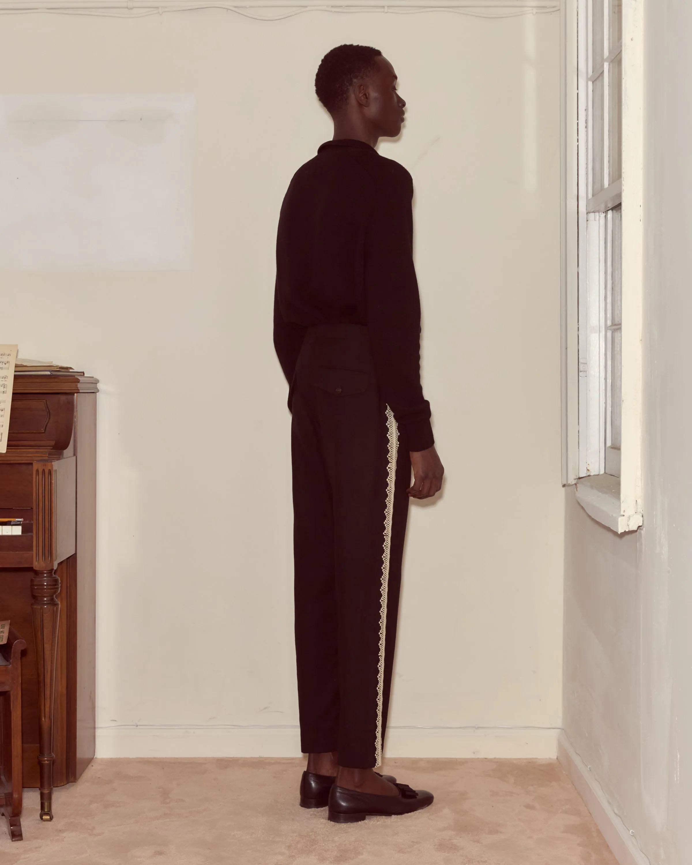Lacework Side-Buckle Trousers sold by BODE product image thumbnail 3