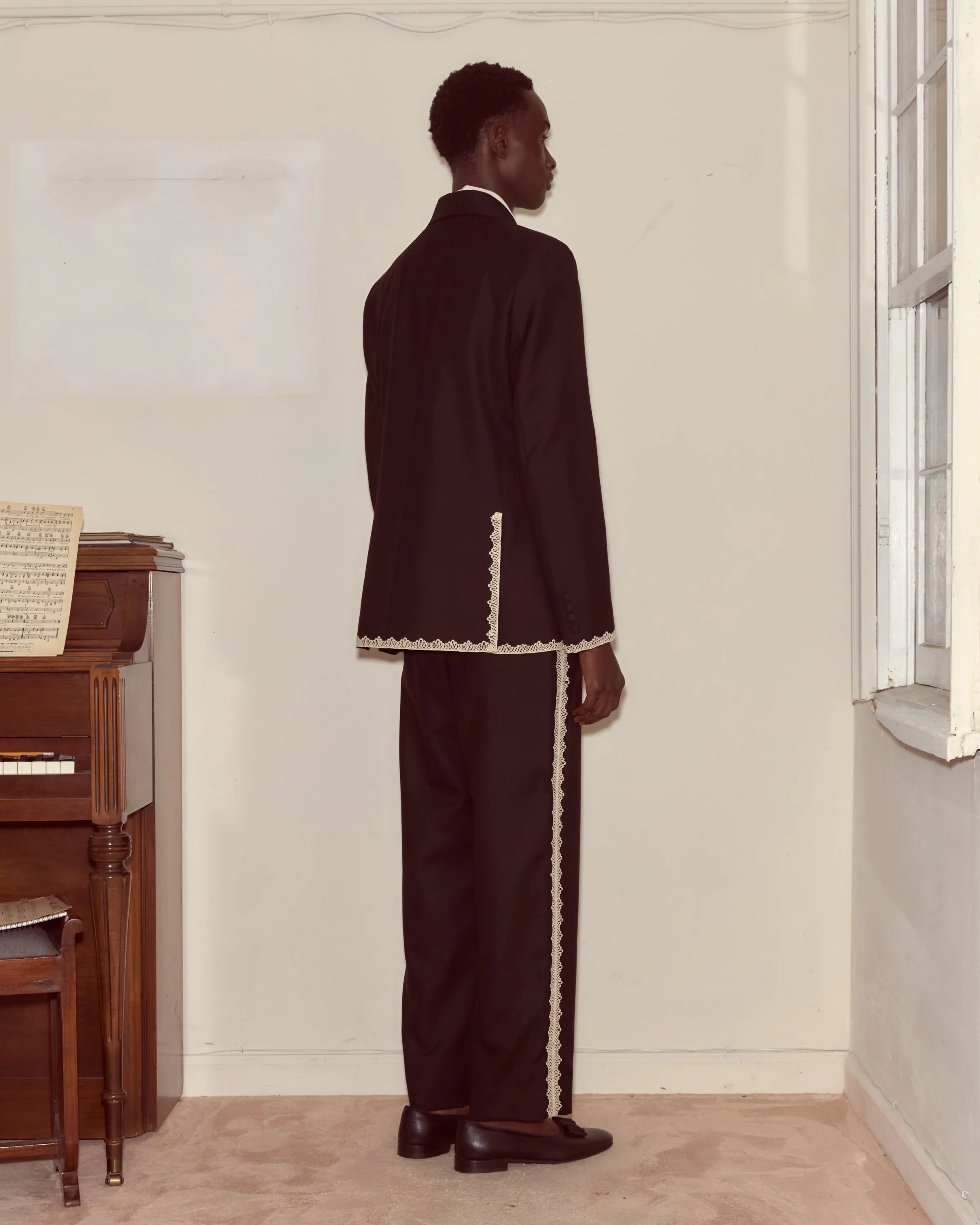 Lacework Double-Breasted Tuxedo Jacket sold by BODE product image thumbnail 4