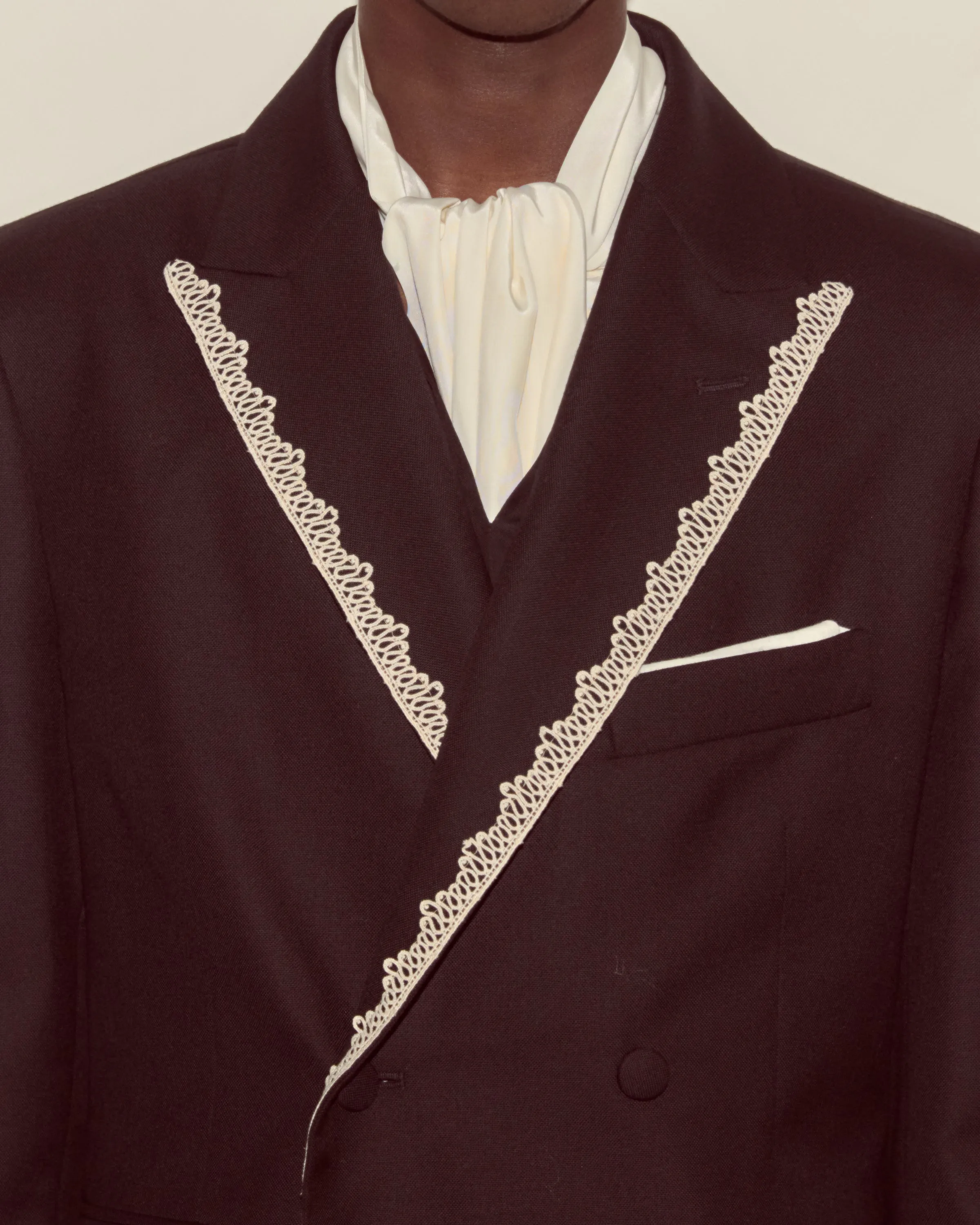 Lacework Double-Breasted Tuxedo Jacket sold by BODE product image thumbnail 2