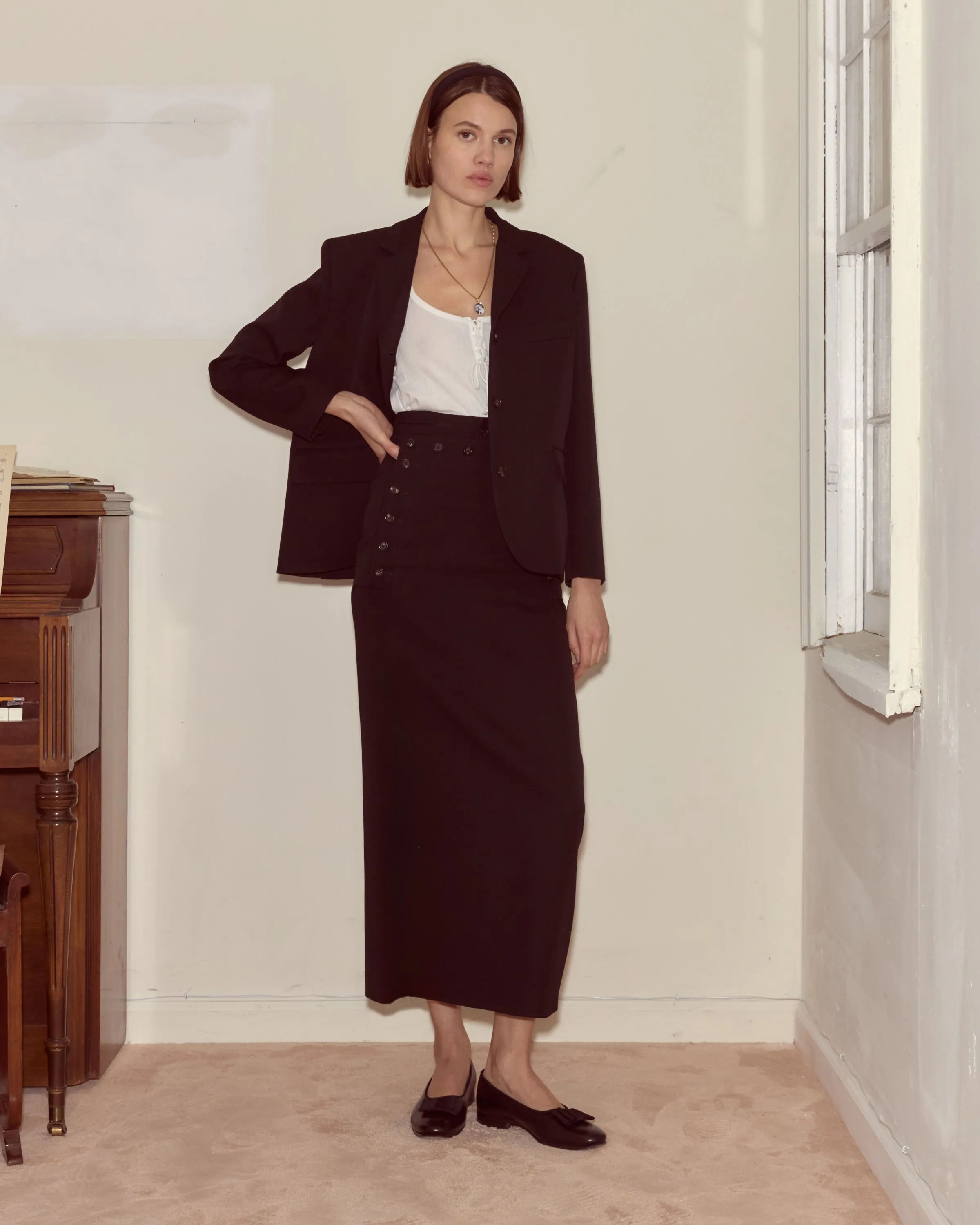 Riding Twill Sailor Skirt sold by BODE