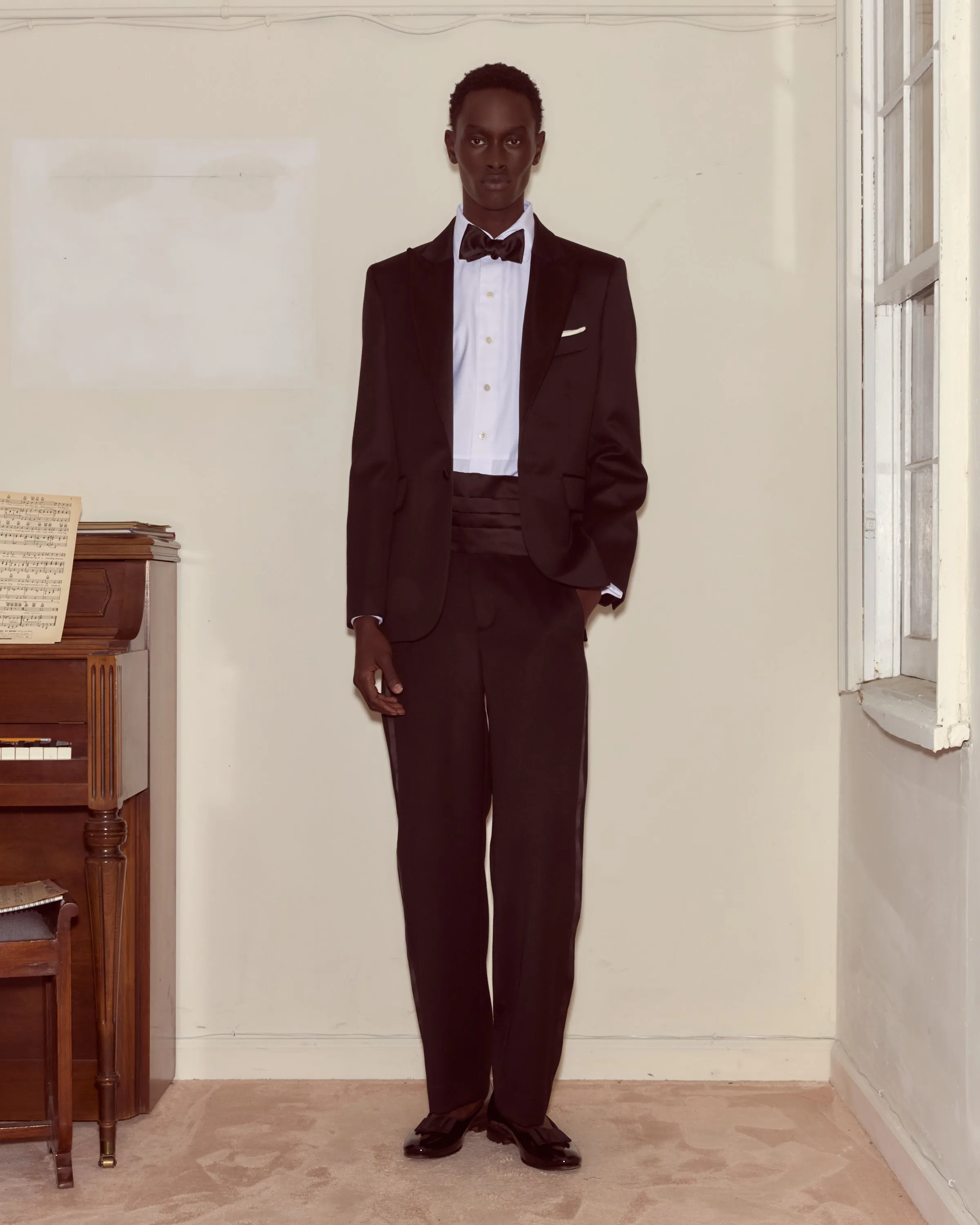 Barathea Peak Lapel Tuxedo Jacket sold by BODE product image thumbnail 2