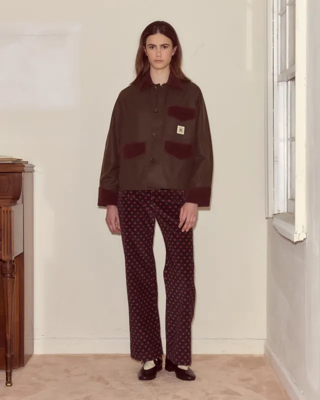 Waxed Craft Jacket - Brown sold by BODE