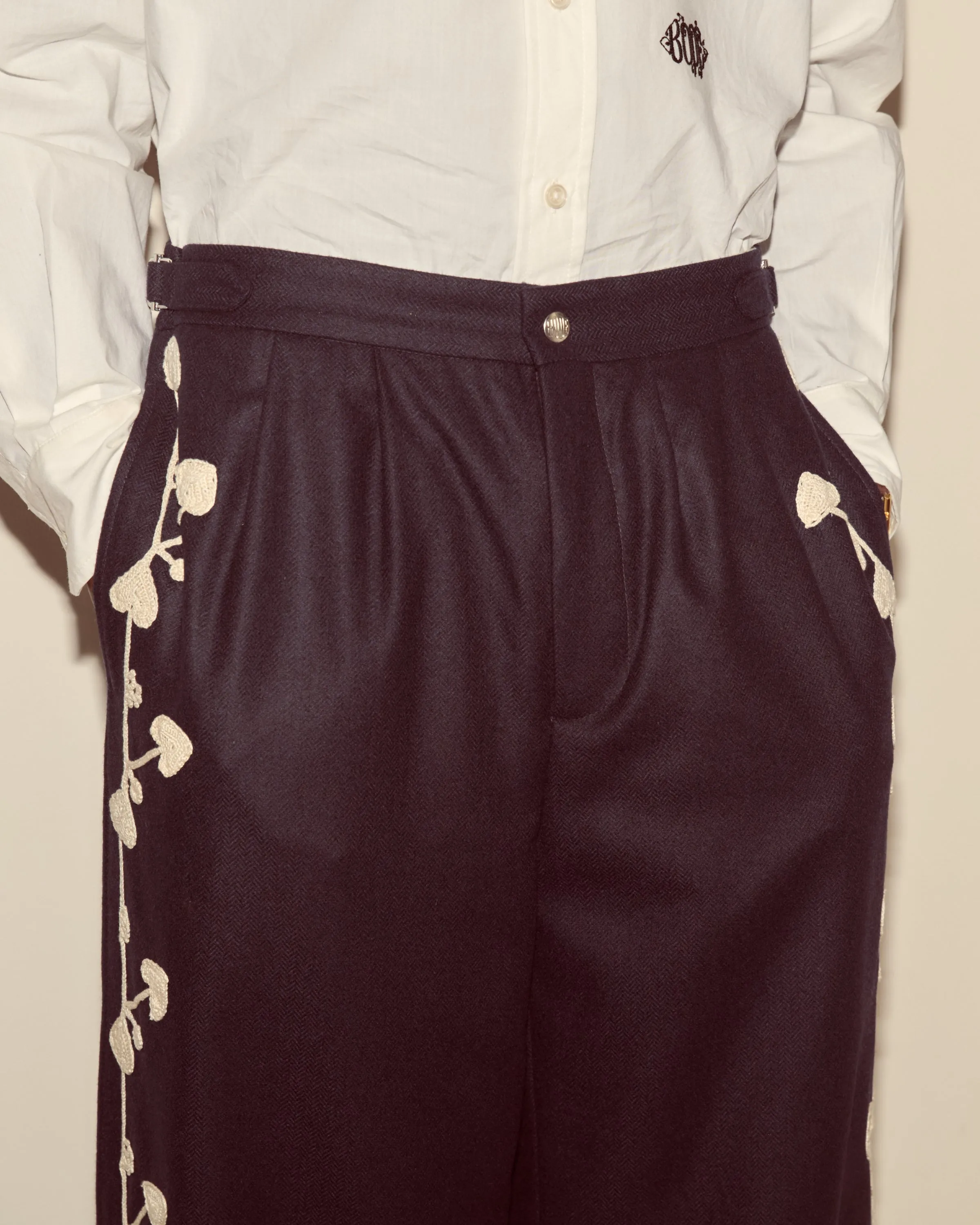 Snowdrop Appliqué Trousers sold by BODE product image thumbnail 2