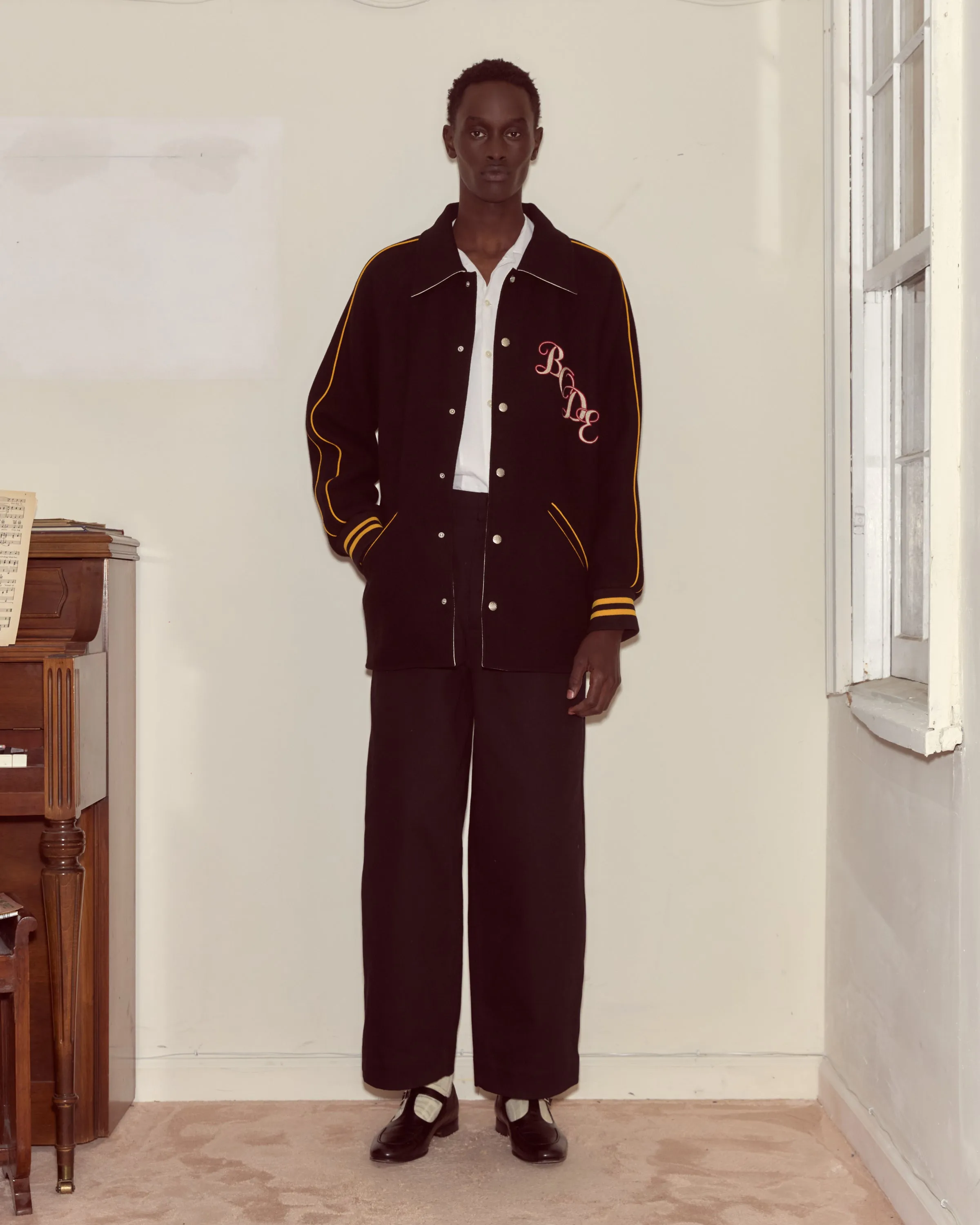 Monogram Snap Reversible Jacket sold by BODE