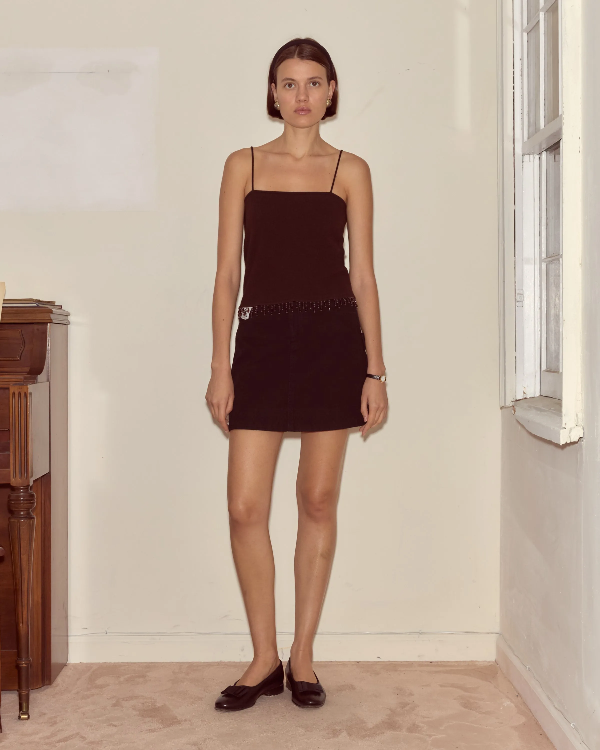 Lodge Tank - Dark Brown sold by BODE