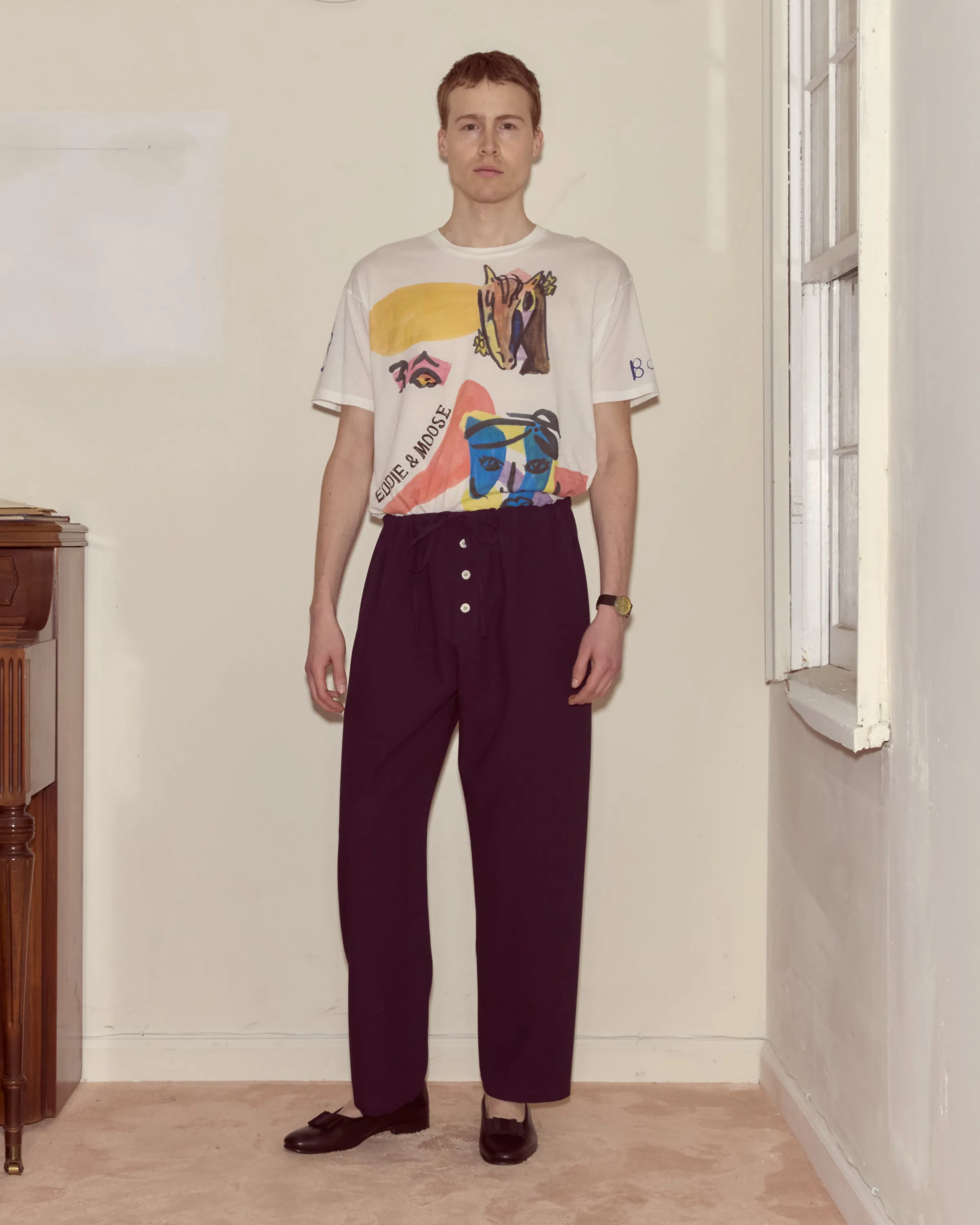 Astor Pajama Pants - Purple sold by BODE