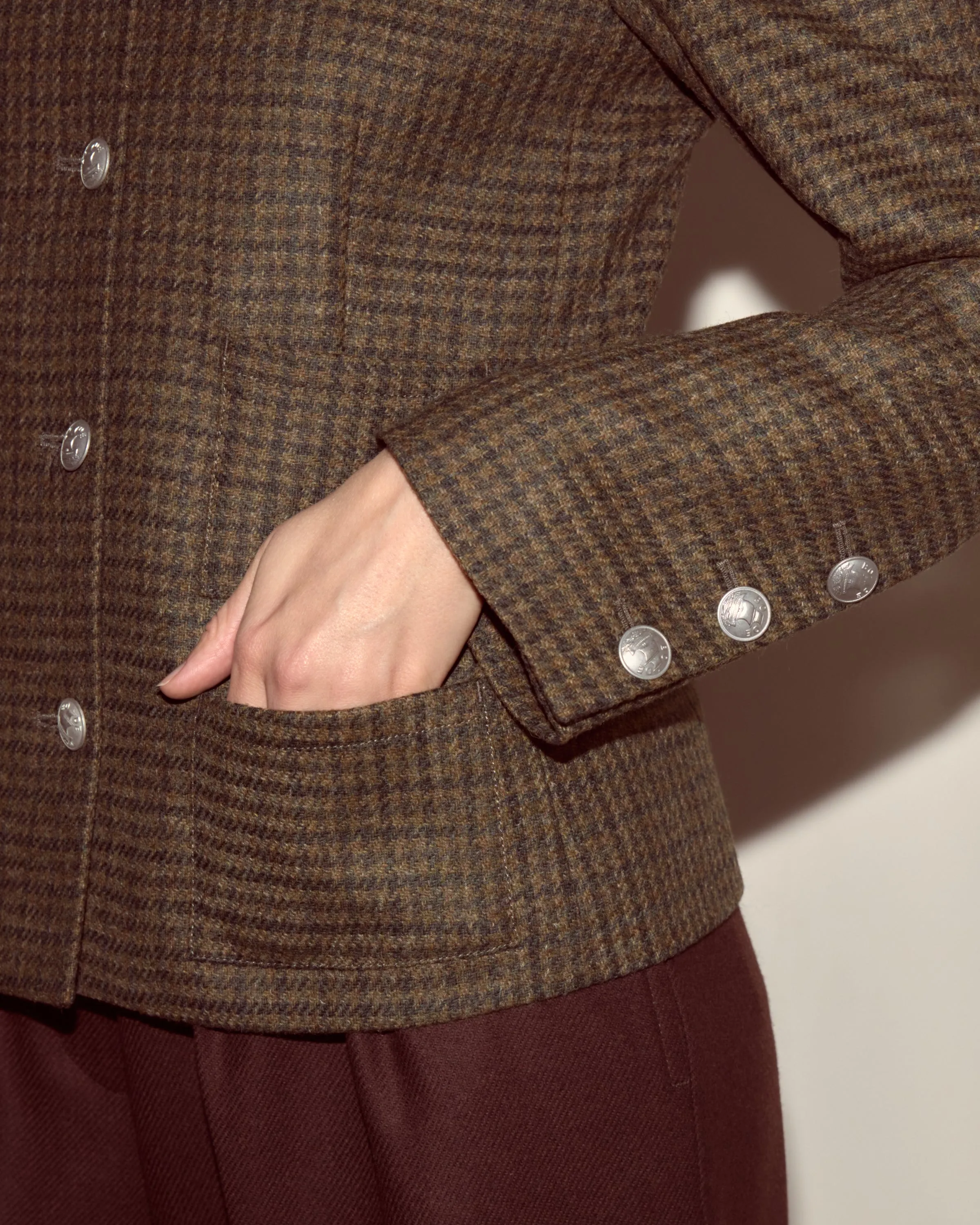 Morris Houndstooth Rice Jacket sold by BODE product image thumbnail 2