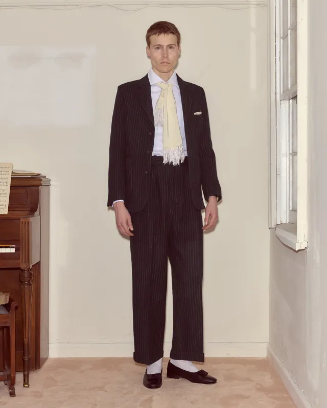 Waldorf Pinstripe Suit Jacket made by BODE