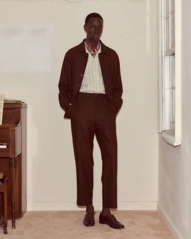 Bramble Side-Buckle Trousers sold by BODE