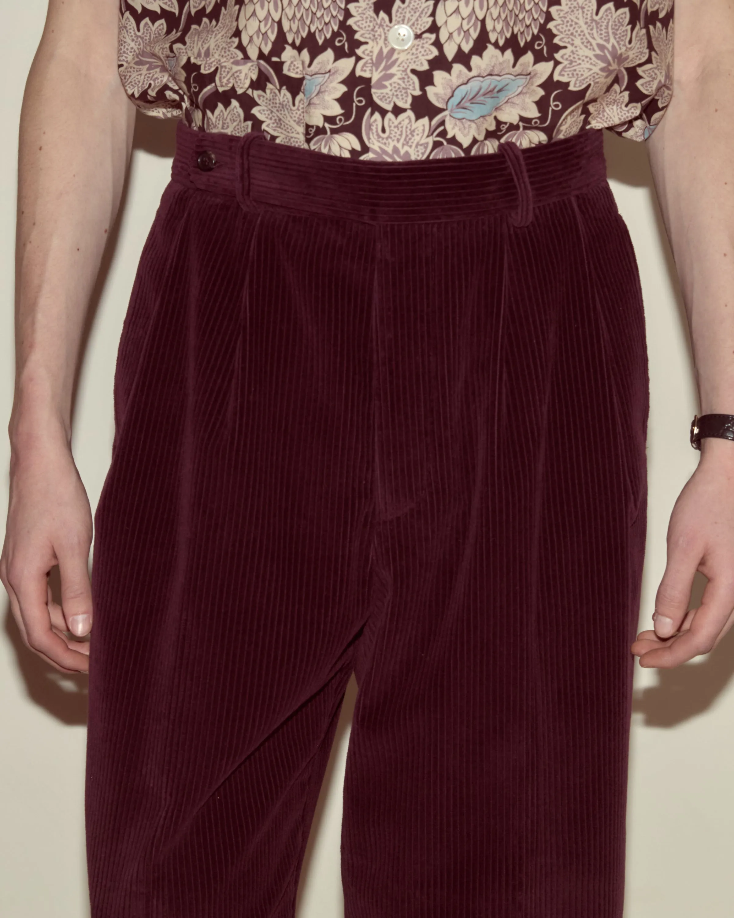 Corduroy McNab Trousers - Dark Purple sold by BODE product image thumbnail 2