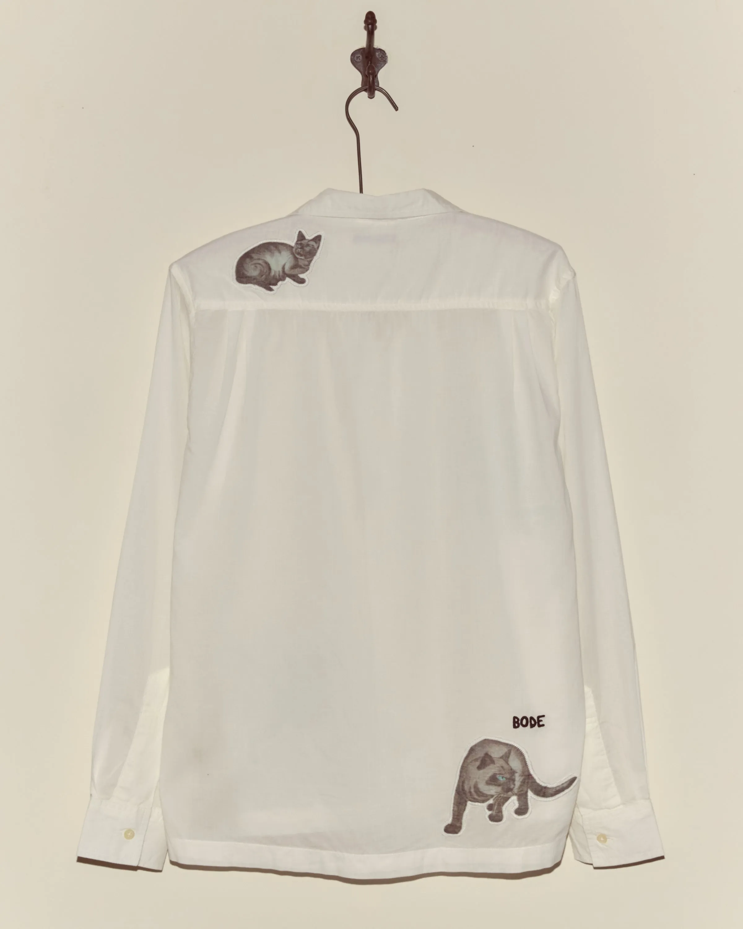 Cat Motif Long Sleeve Shirt sold by BODE product image thumbnail 3