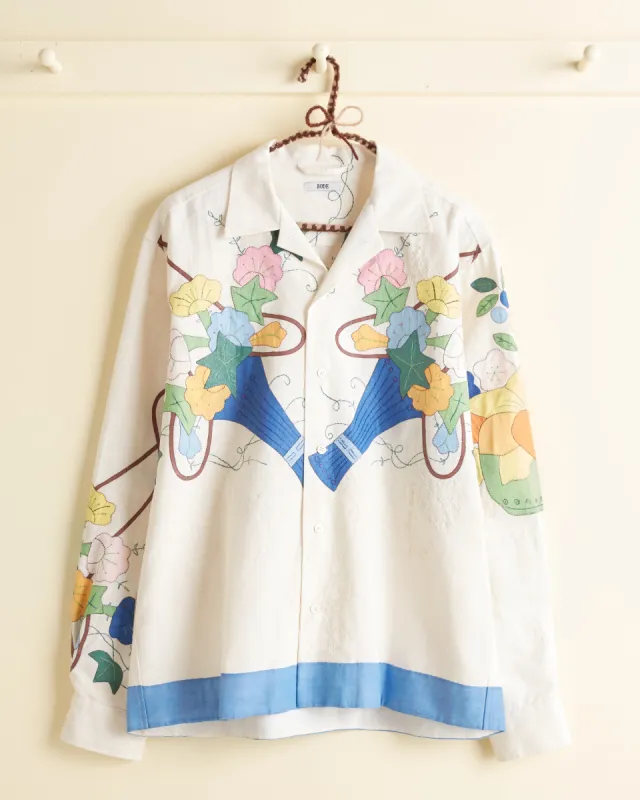 Floral Cornucopia Long Sleeve Shirt - M/L sold by BODE