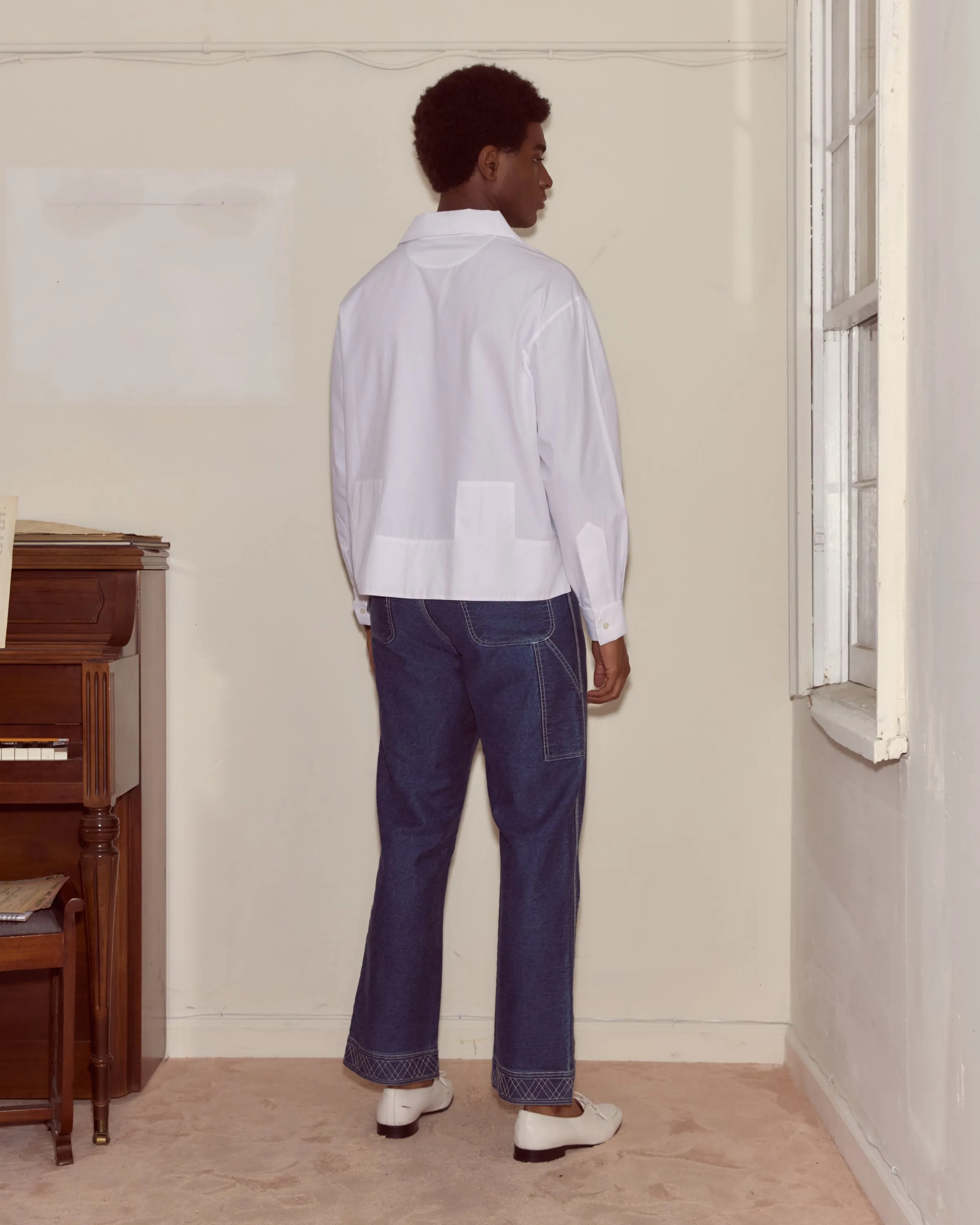 Cotton Maze Long Sleeve Shirt sold by BODE product image thumbnail 3